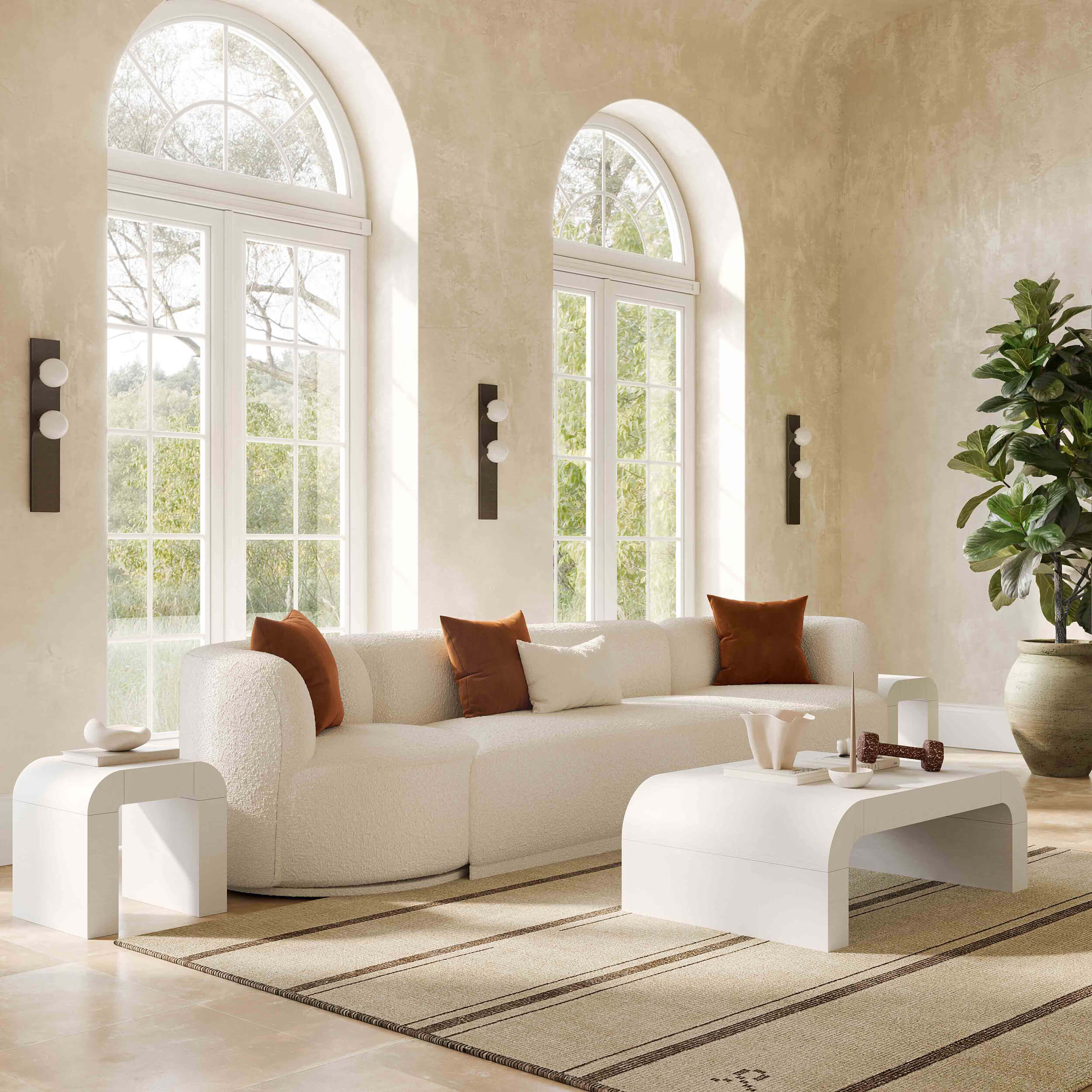 Hump Coffee Table, White - Image 4