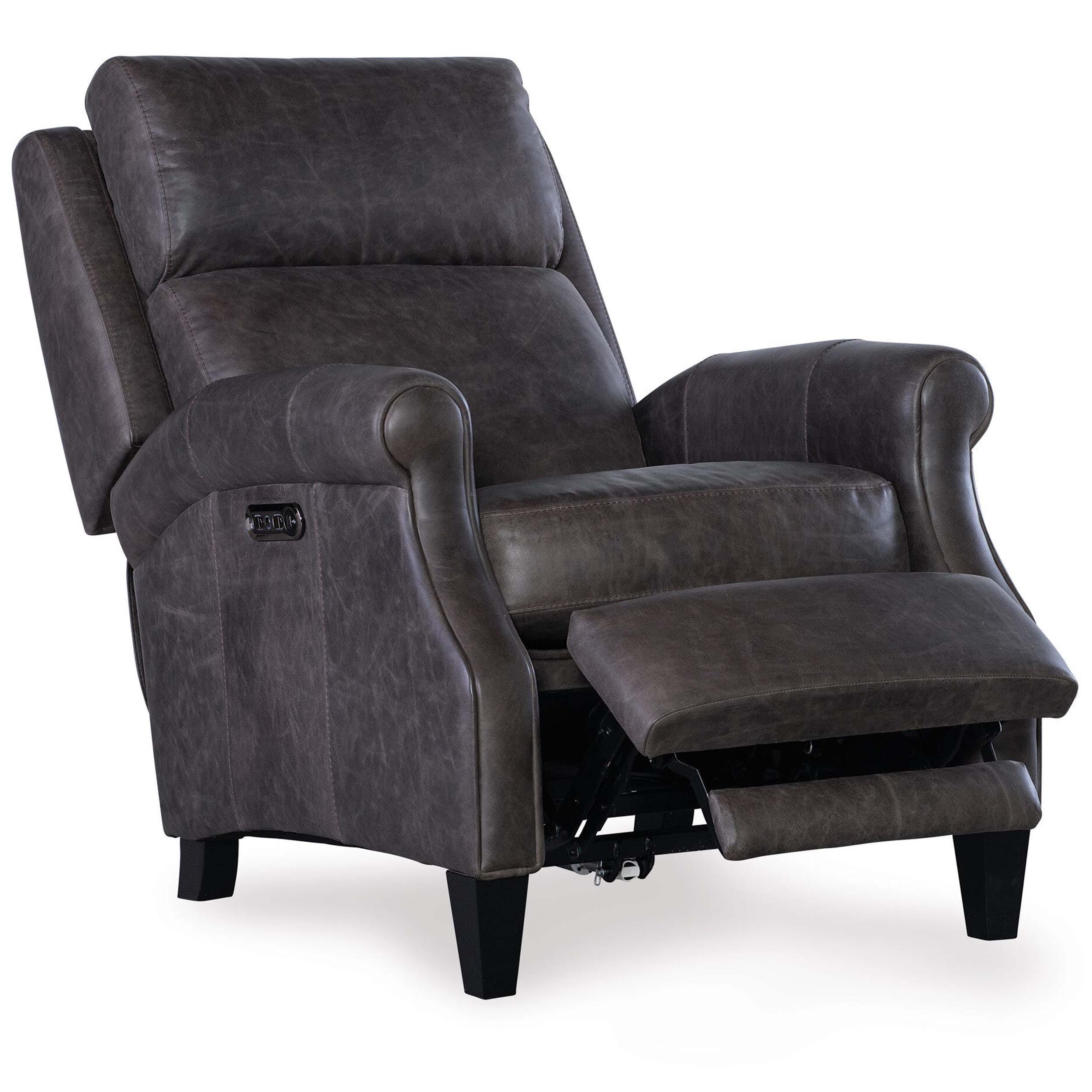 Hurley Leather Power Recliner, Saddlebag Lead - Image 5
