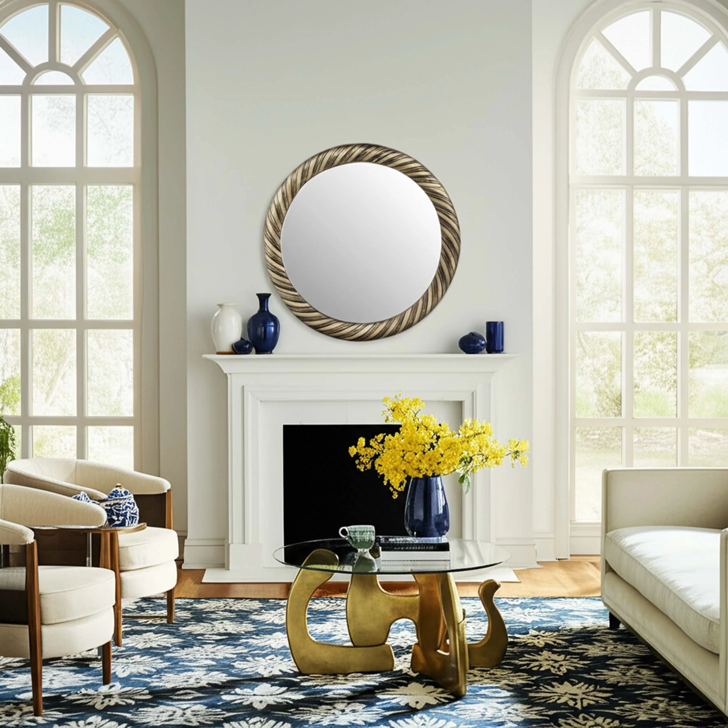 Hurricane Pattern Mirror, Bronze - Image 6
