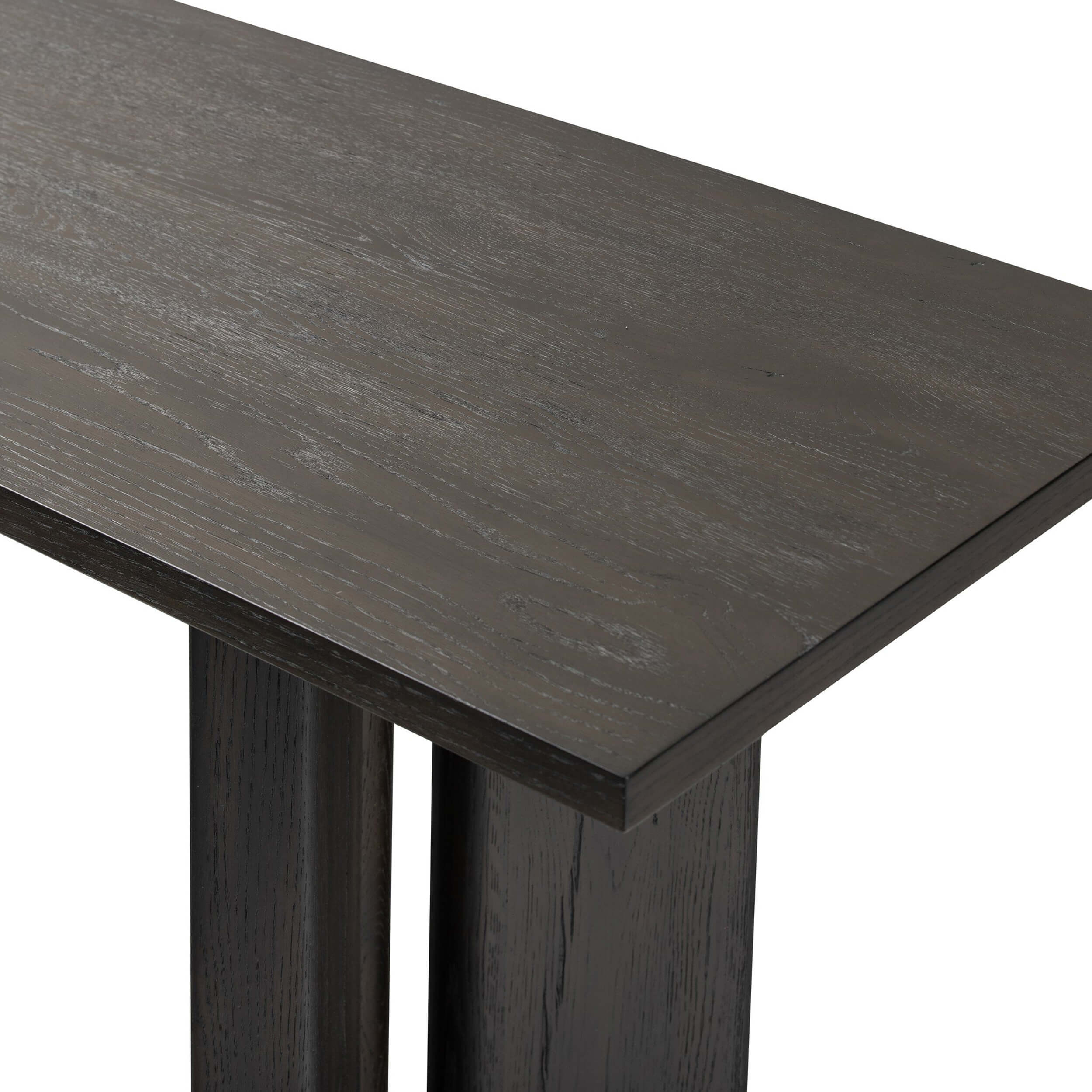 Huxley Console Table, Smoked Black by Four Hands - Image 4