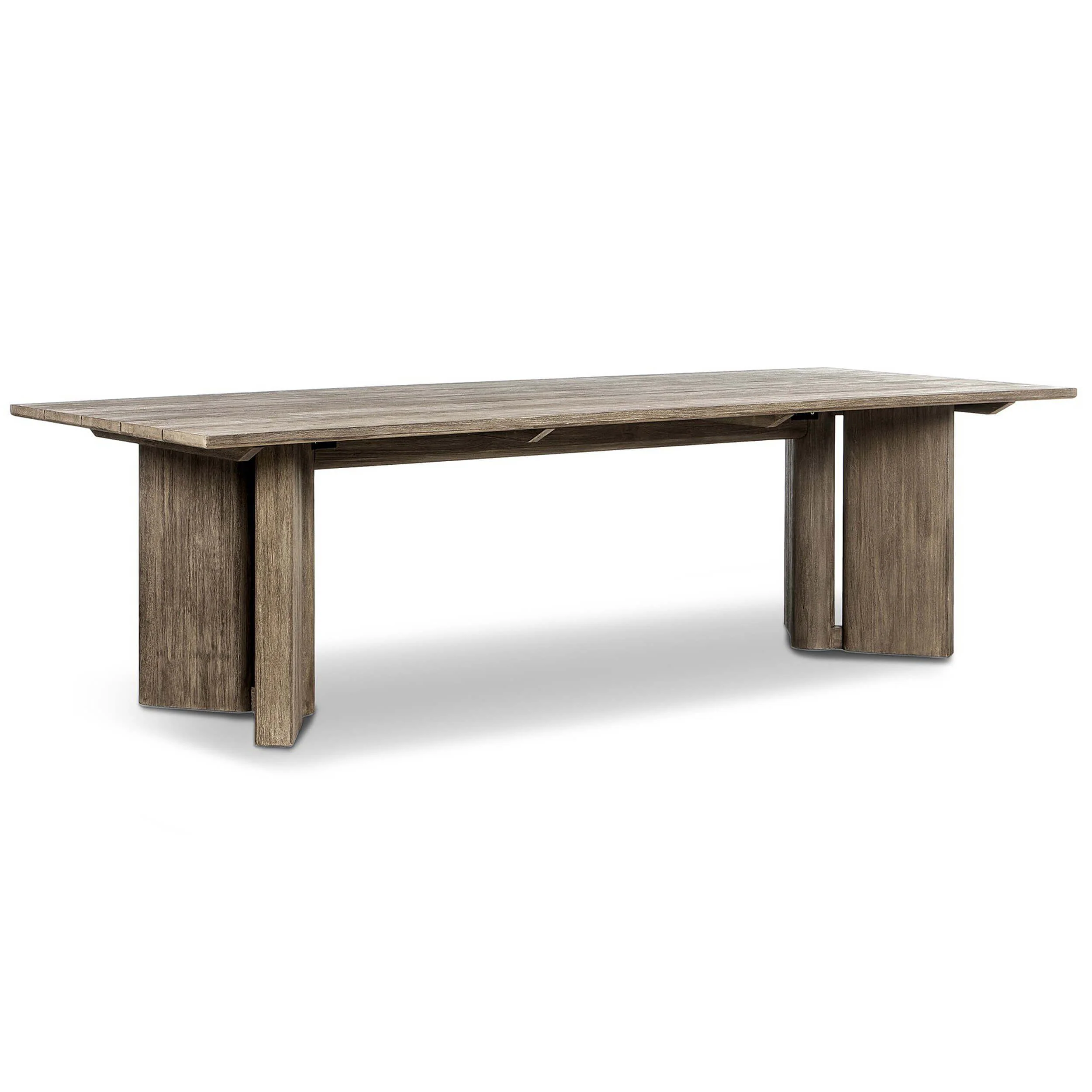 Huxley Outdoor Dining Table, Smoke Grey by Four Hands