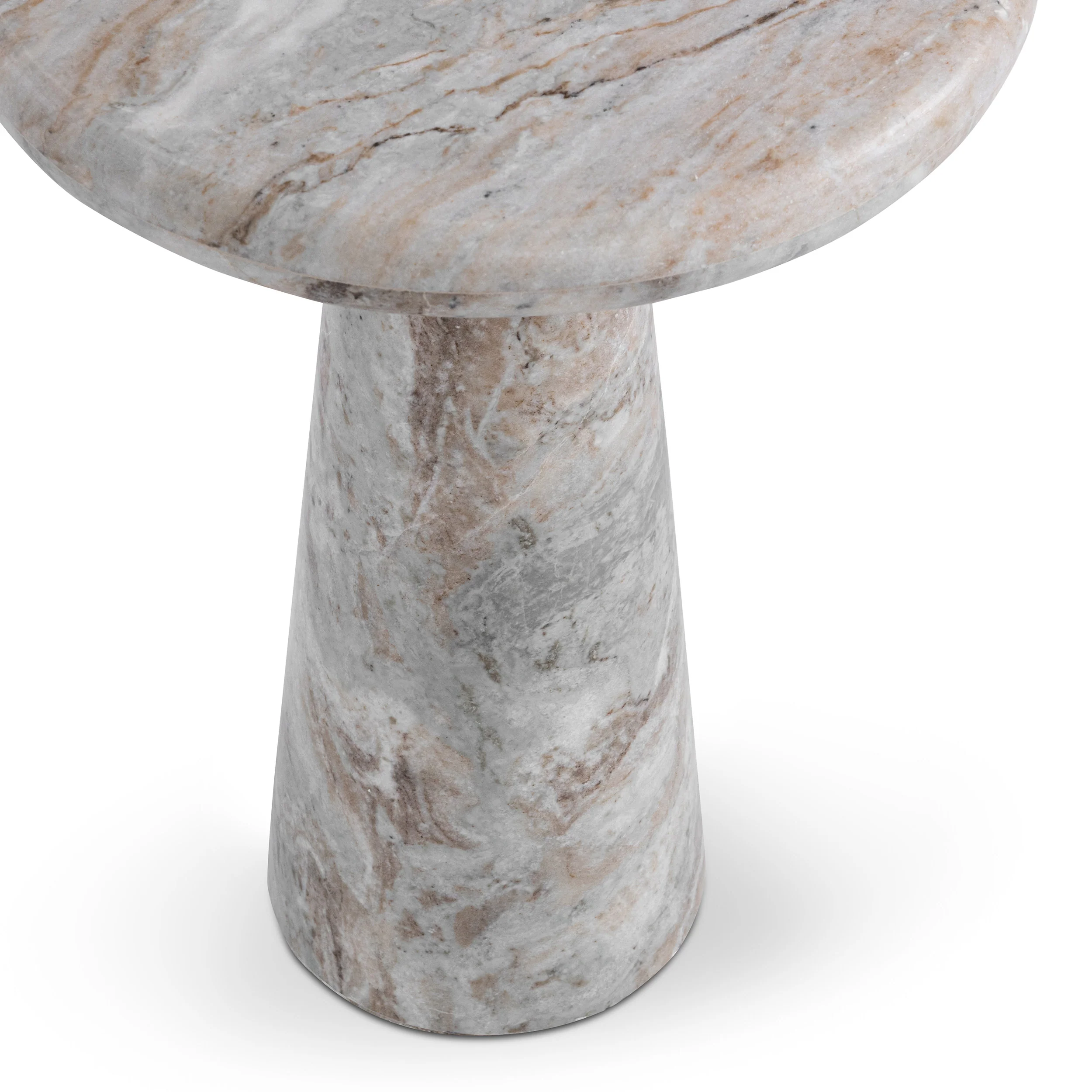Huxley Round Accent Table, Rusty Gray - Image 3