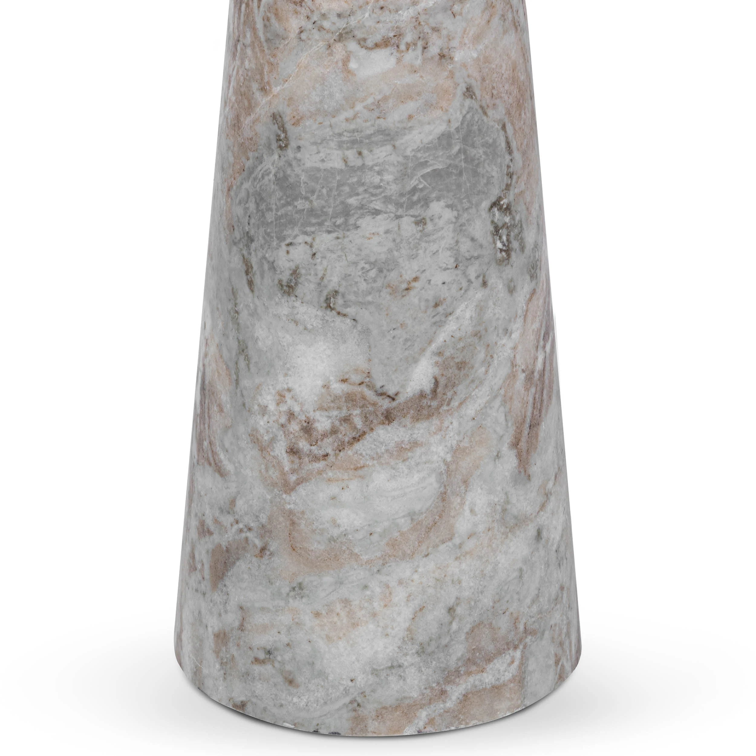 Huxley Round Accent Table, Rusty Gray - Image 4