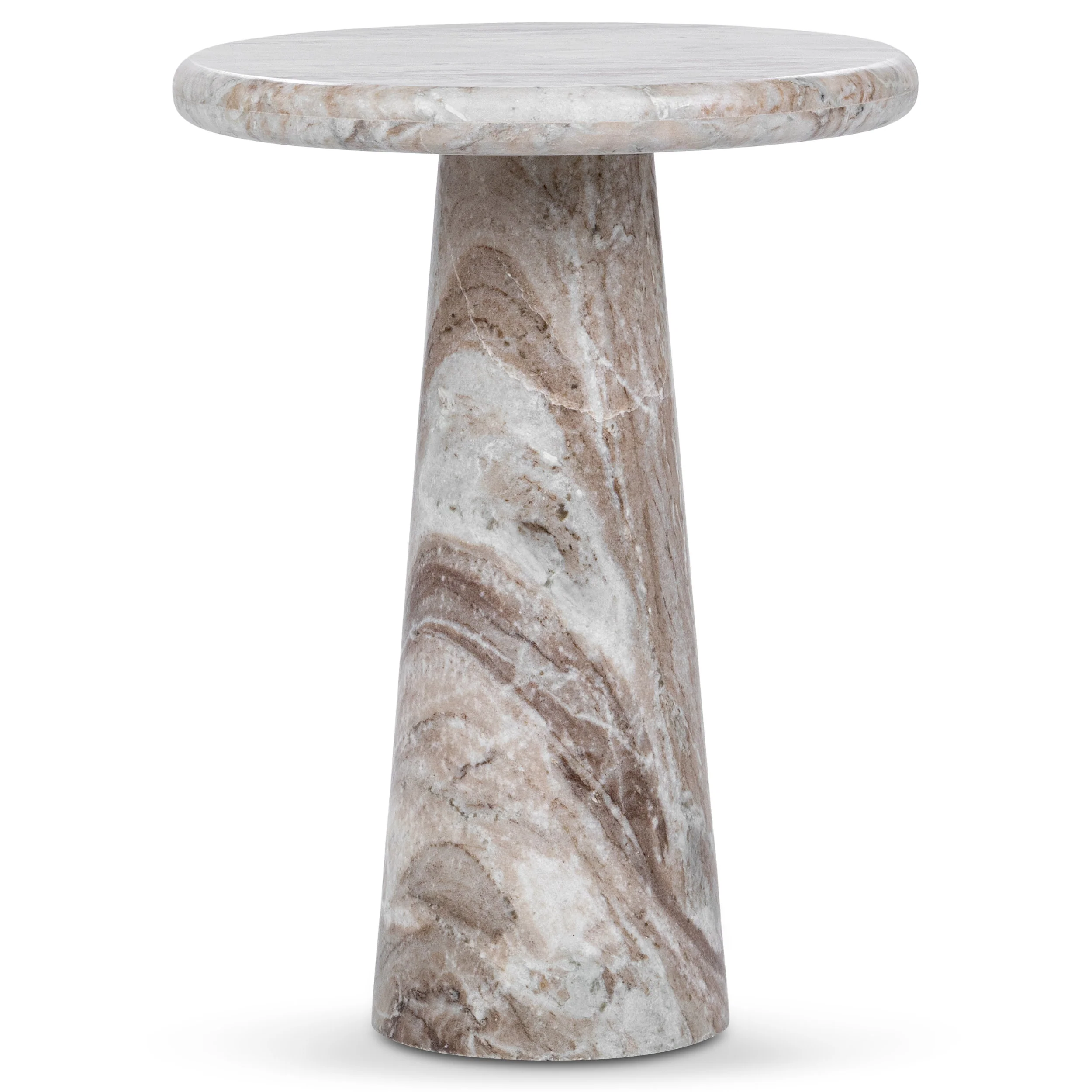 Huxley Round Accent Table, Rusty Gray - Image 6