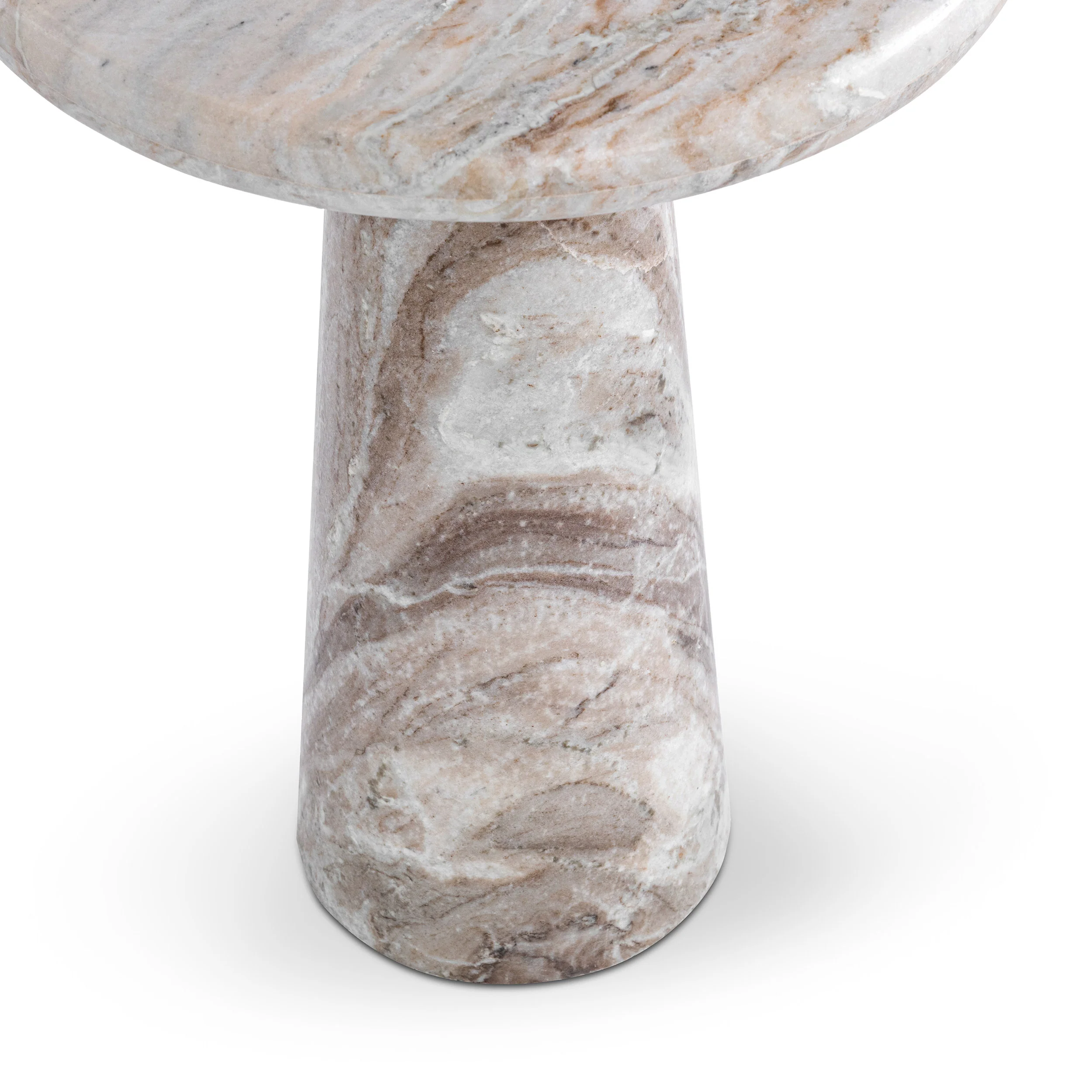 Huxley Round Accent Table, Rusty Gray - Image 8