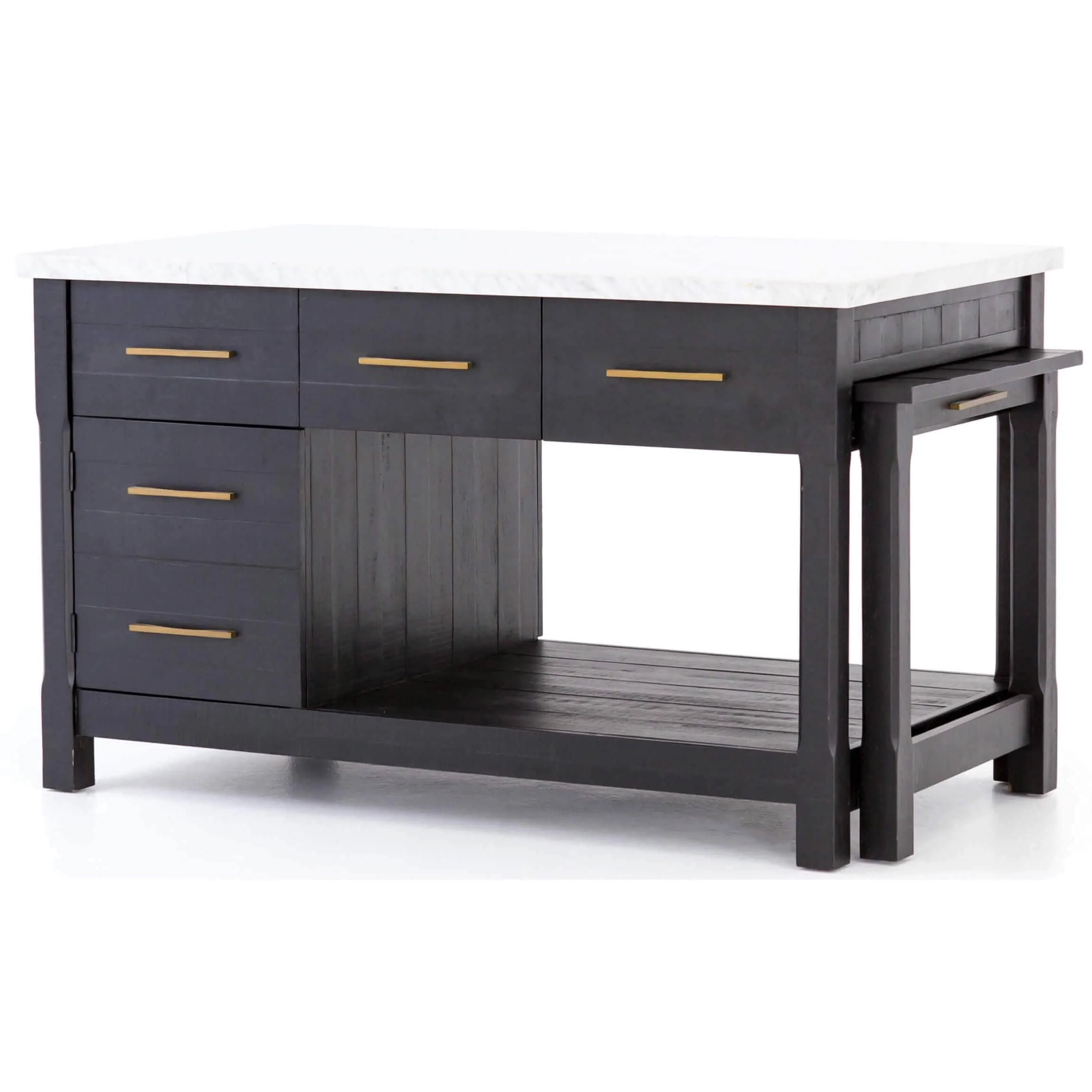 Ian Kitchen Island, Black by Four Hands