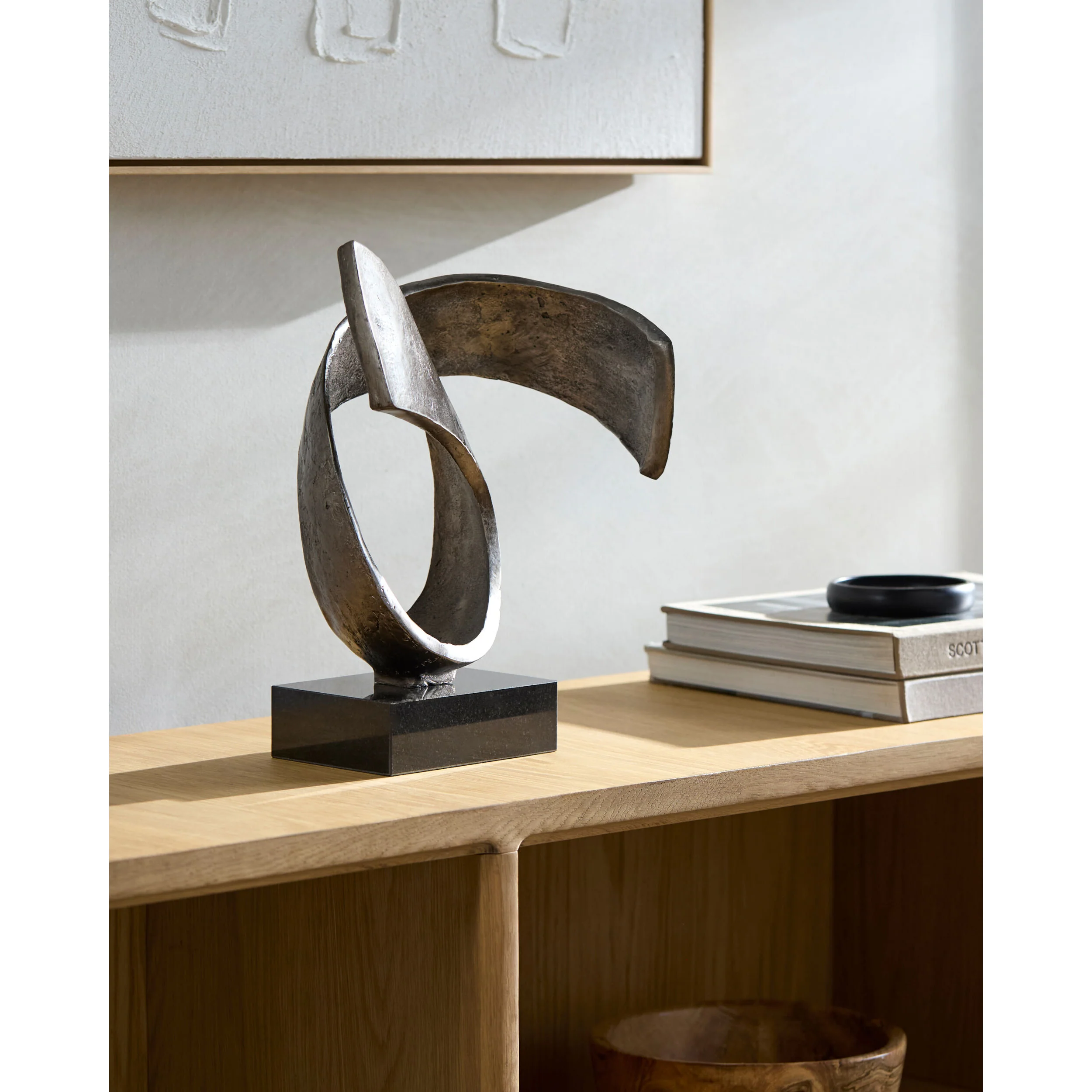 Icaro Sculpture, Antiqued Nickel - Image 4