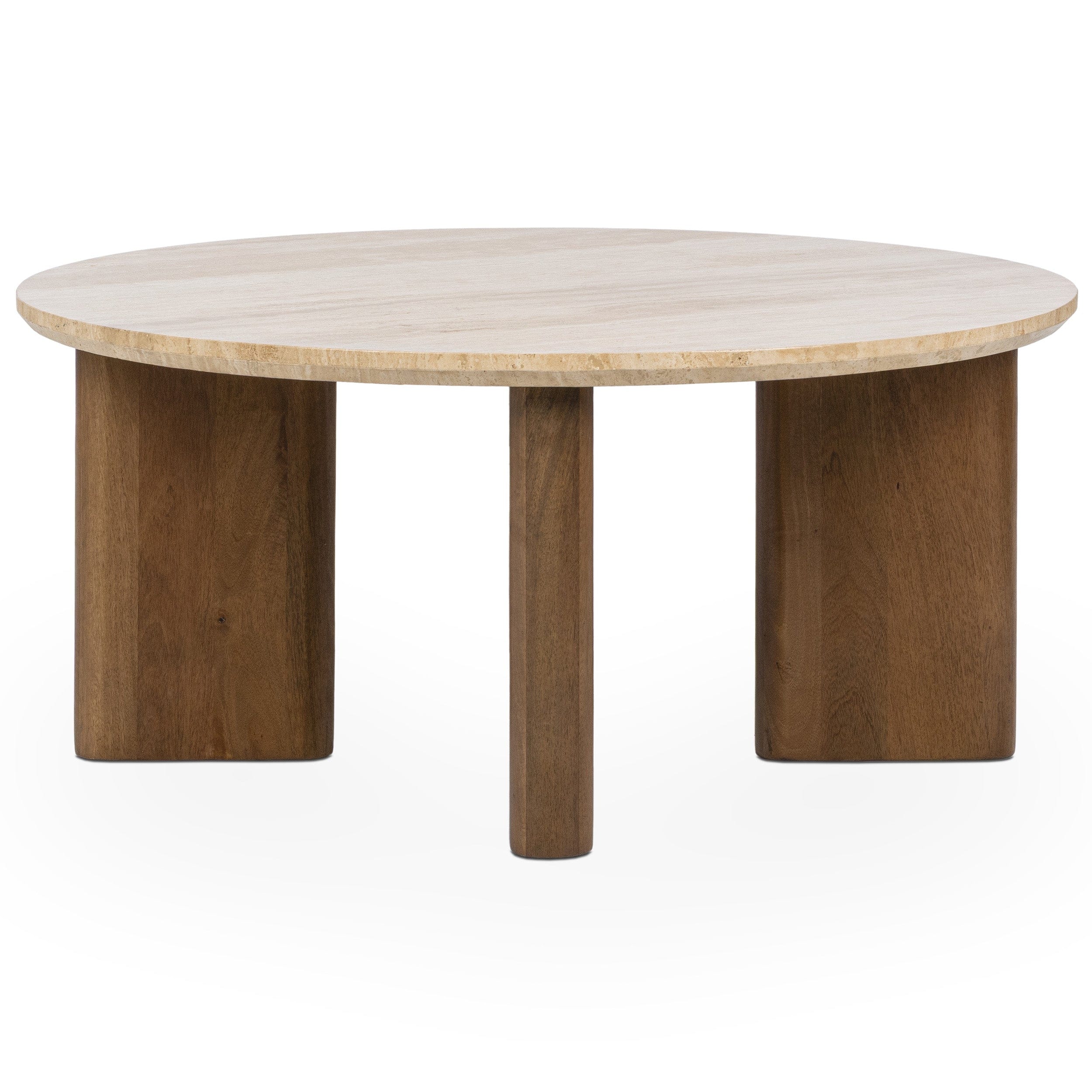 Idella Round Coffee Table, Tan - Image 2