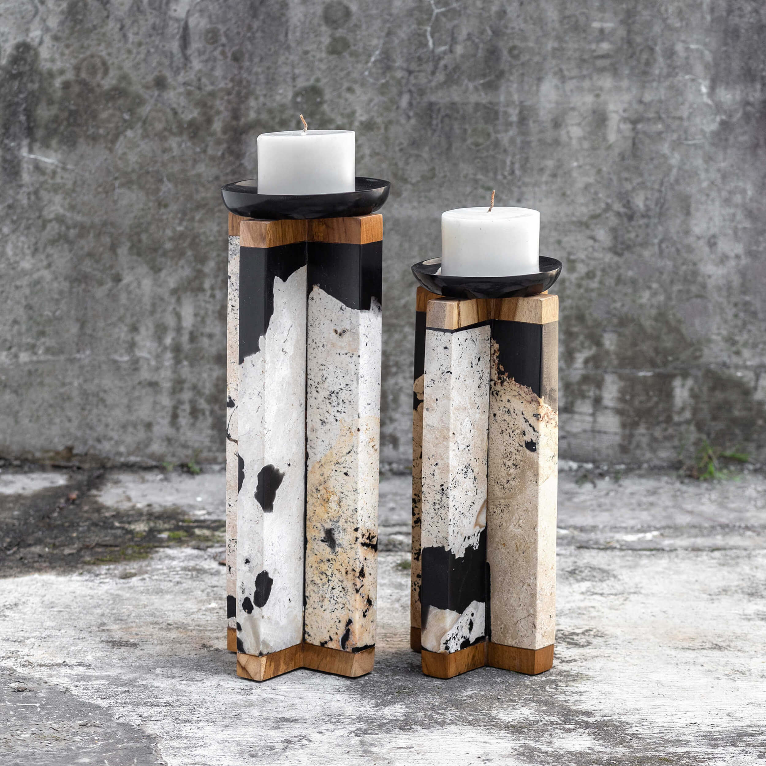 Illini Candleholders, Set of 2 - Image 3