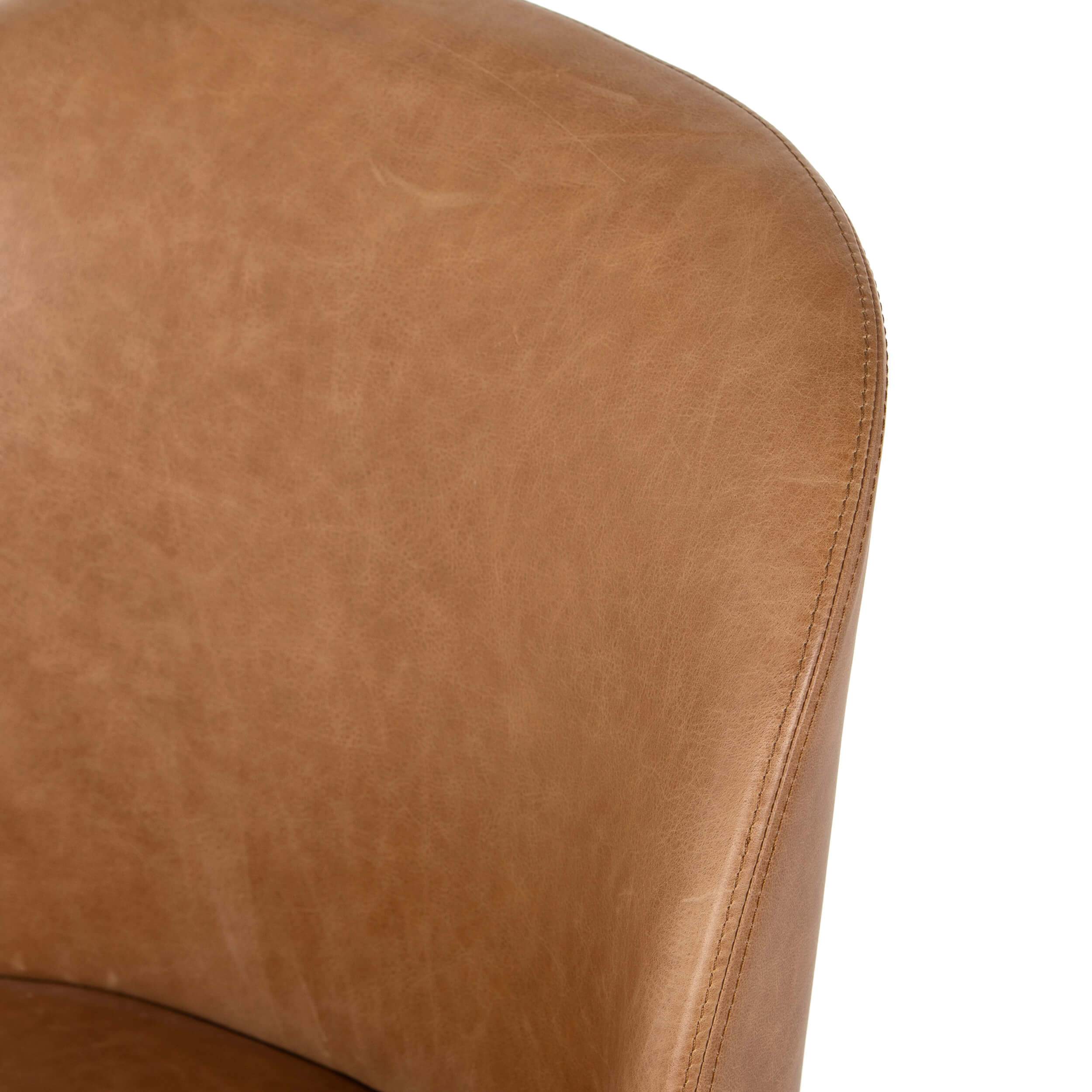 Imani Leather Dining Chair, Sonoma Butterscotch, Set of 2 by Four Hands - Image 5