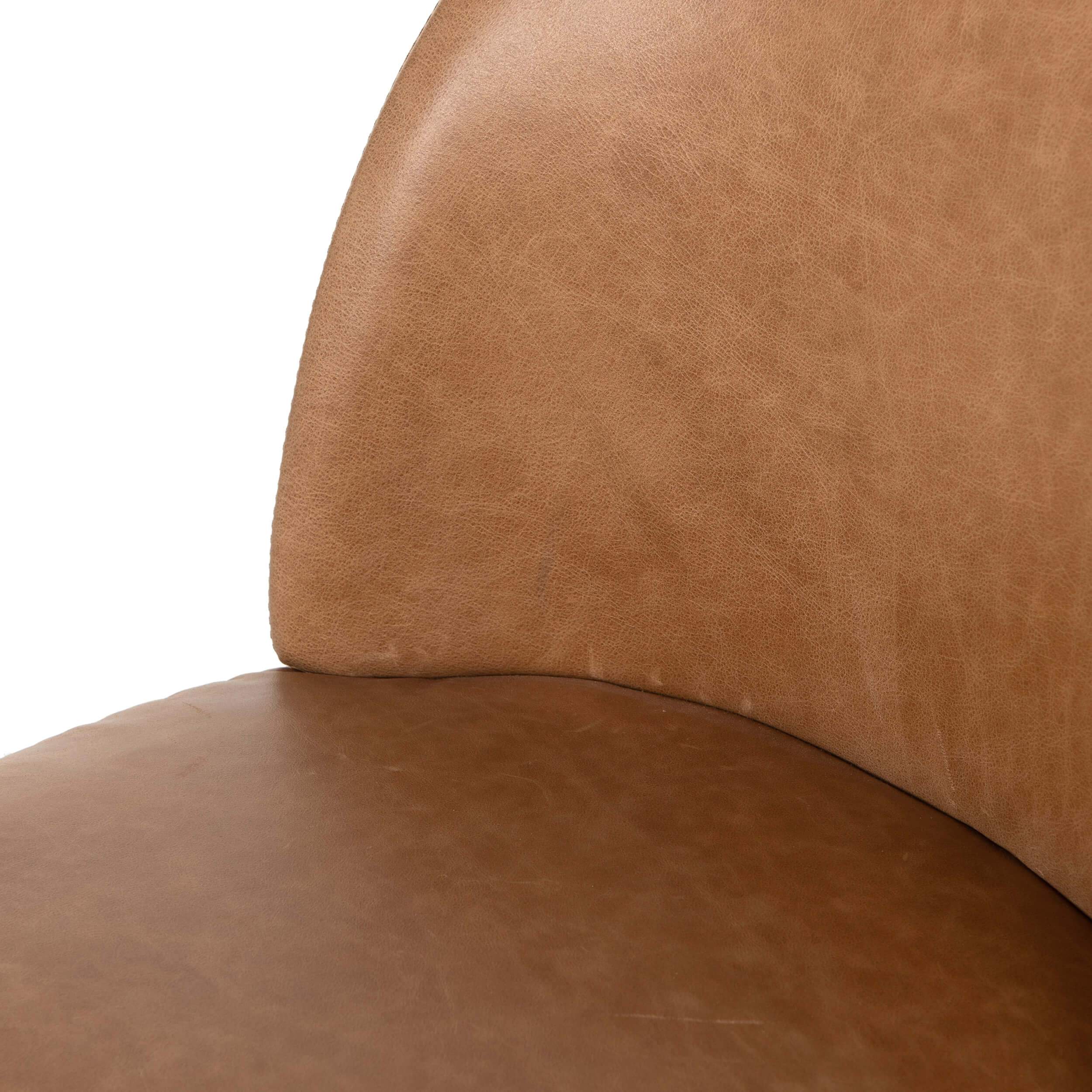 Imani Leather Dining Chair, Sonoma Butterscotch, Set of 2 by Four Hands - Image 6