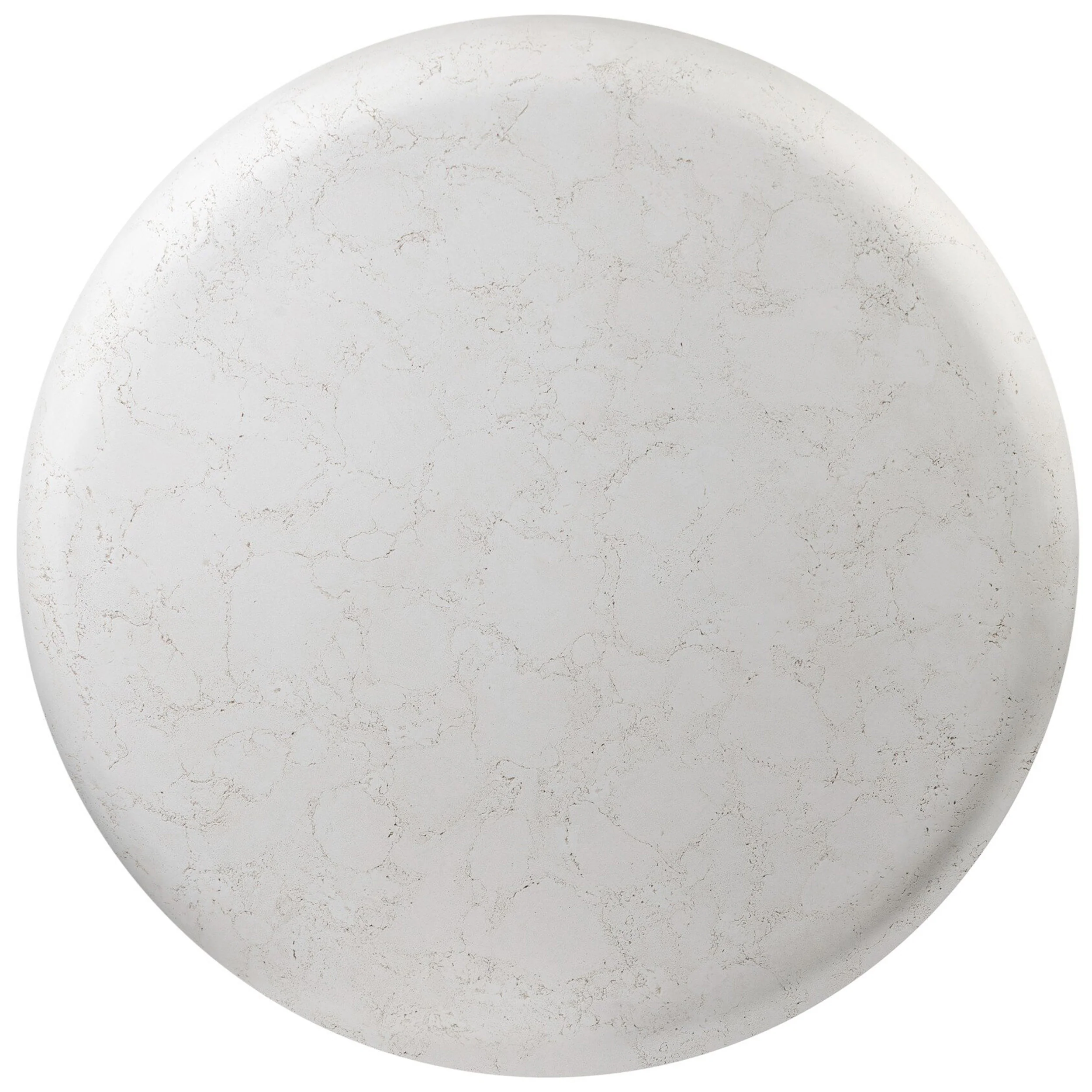 Imogene Round Outdoor Coffee Table, Aged White by Four Hands - Image 2