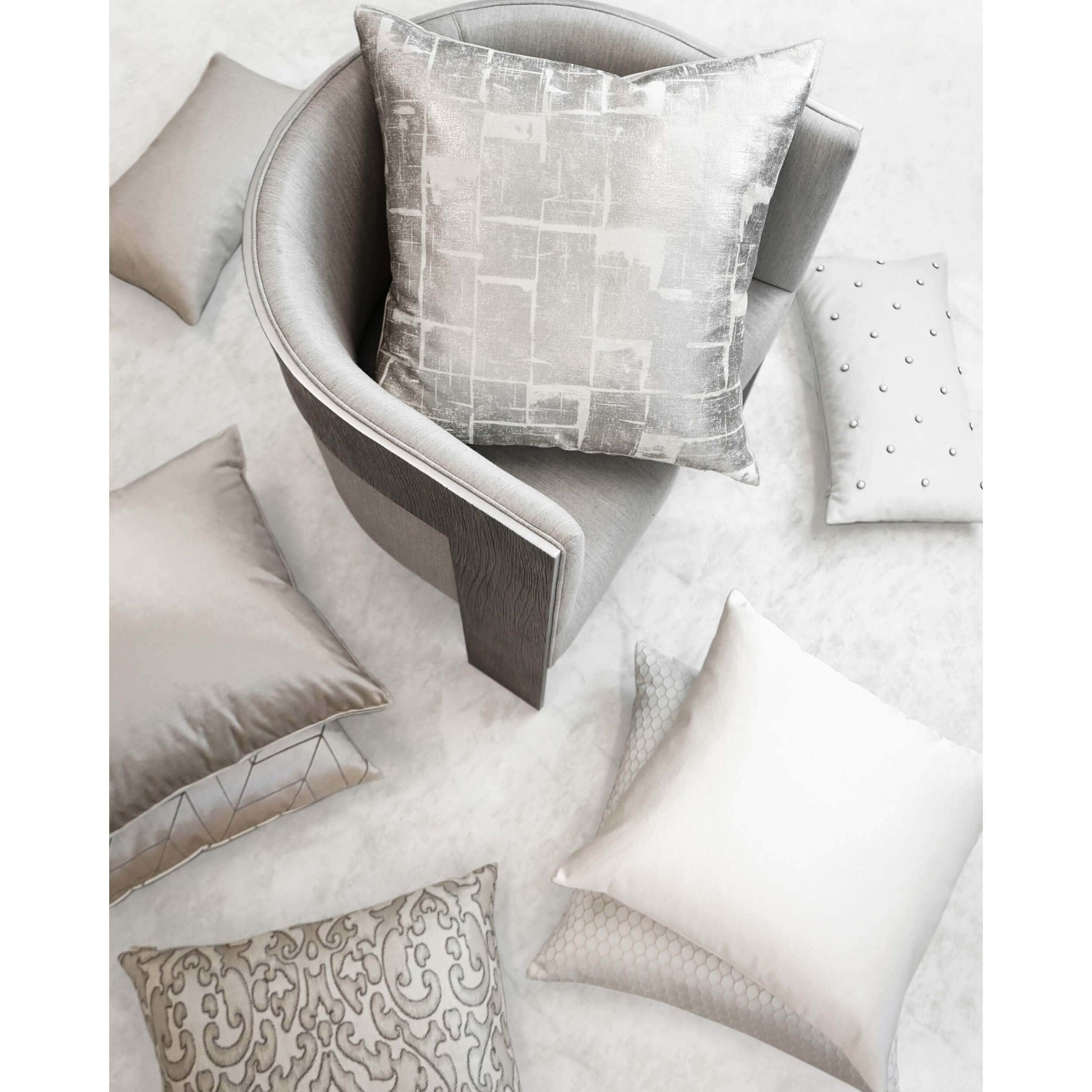 Iridescence Pillow, Silver - Image 5