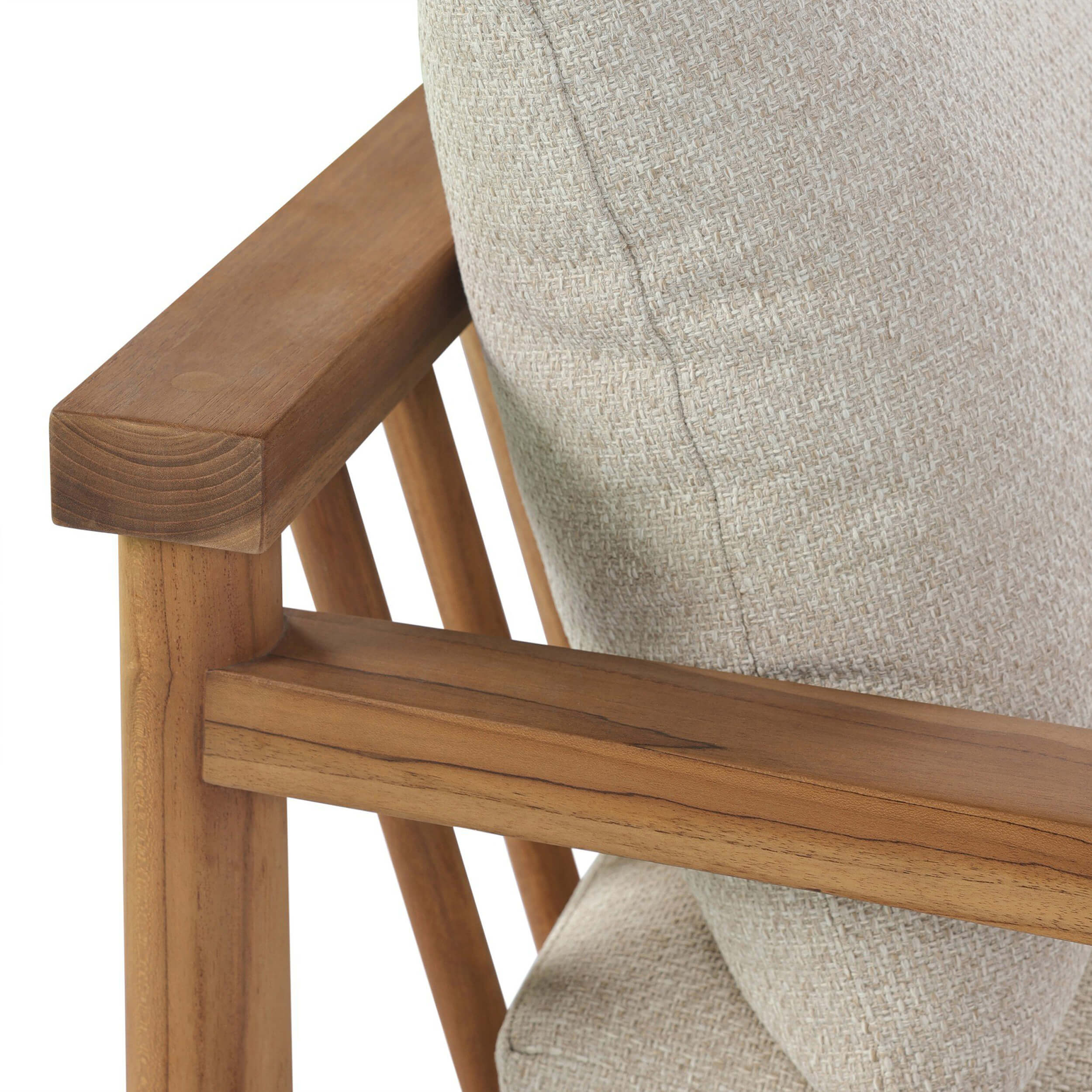 Irvine Outdoor Chair, Hayes Cream by Four Hands - Image 5