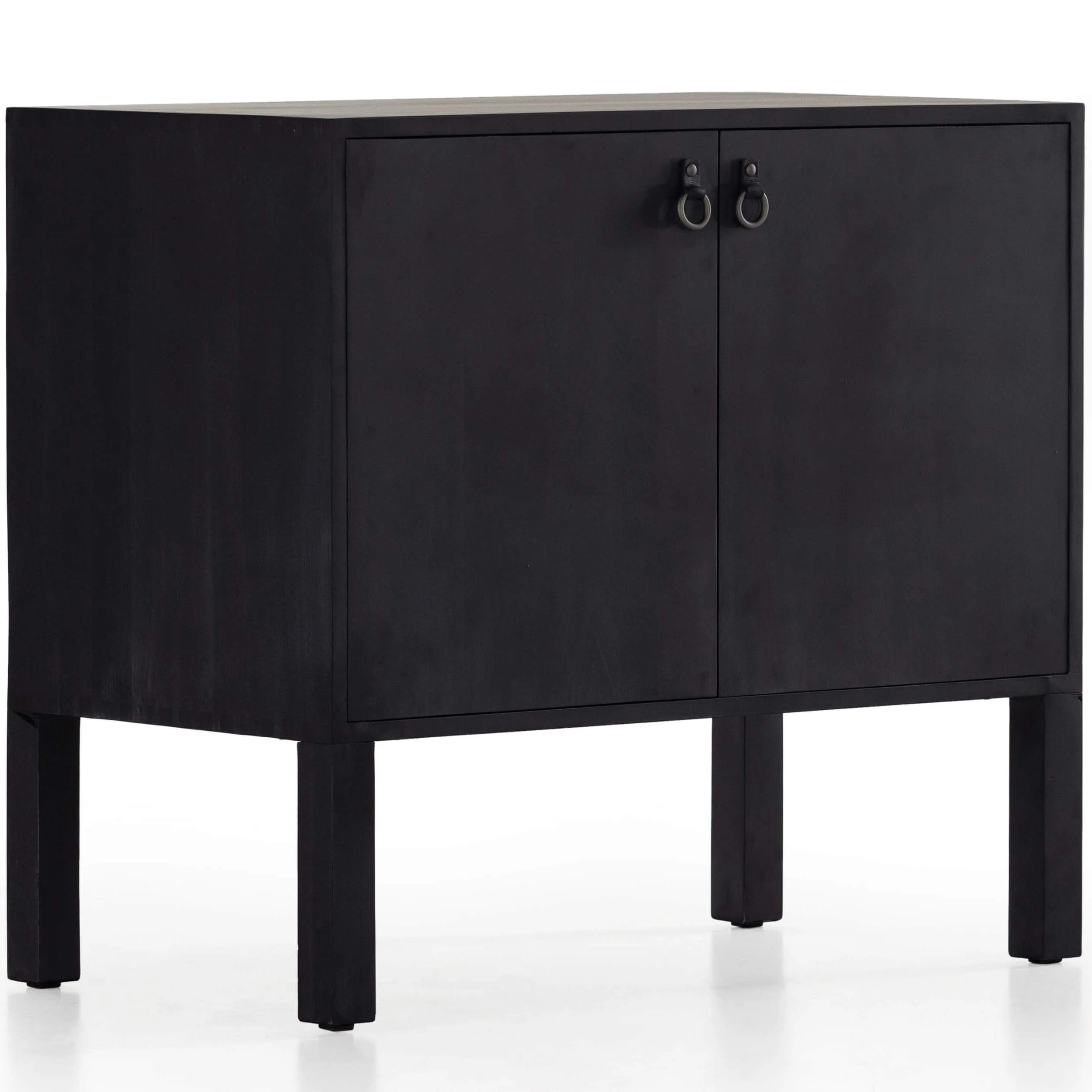 Isador Bar Cabinet, Black Wash Poplar by Four Hands