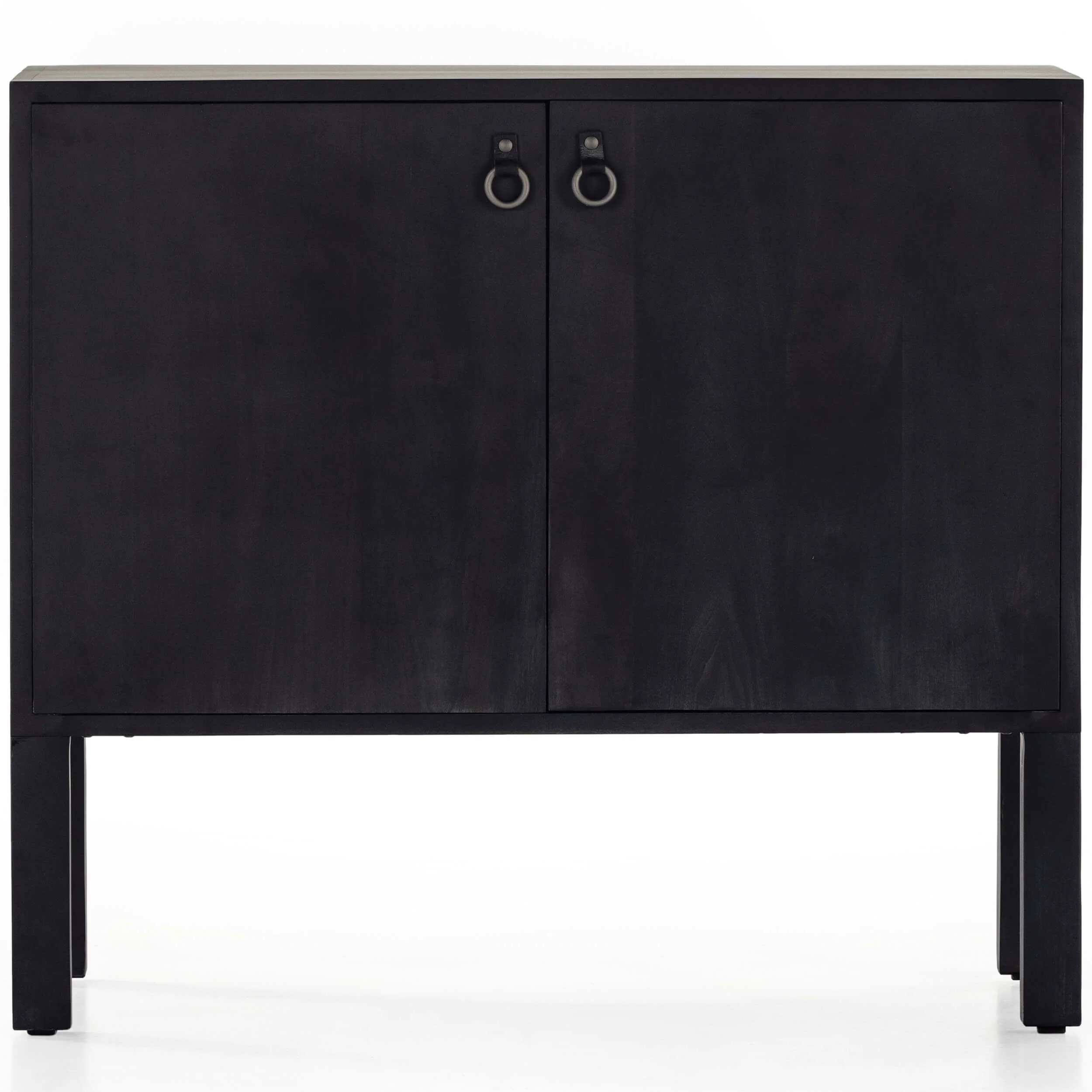 Isador Bar Cabinet, Black Wash Poplar by Four Hands - Image 2