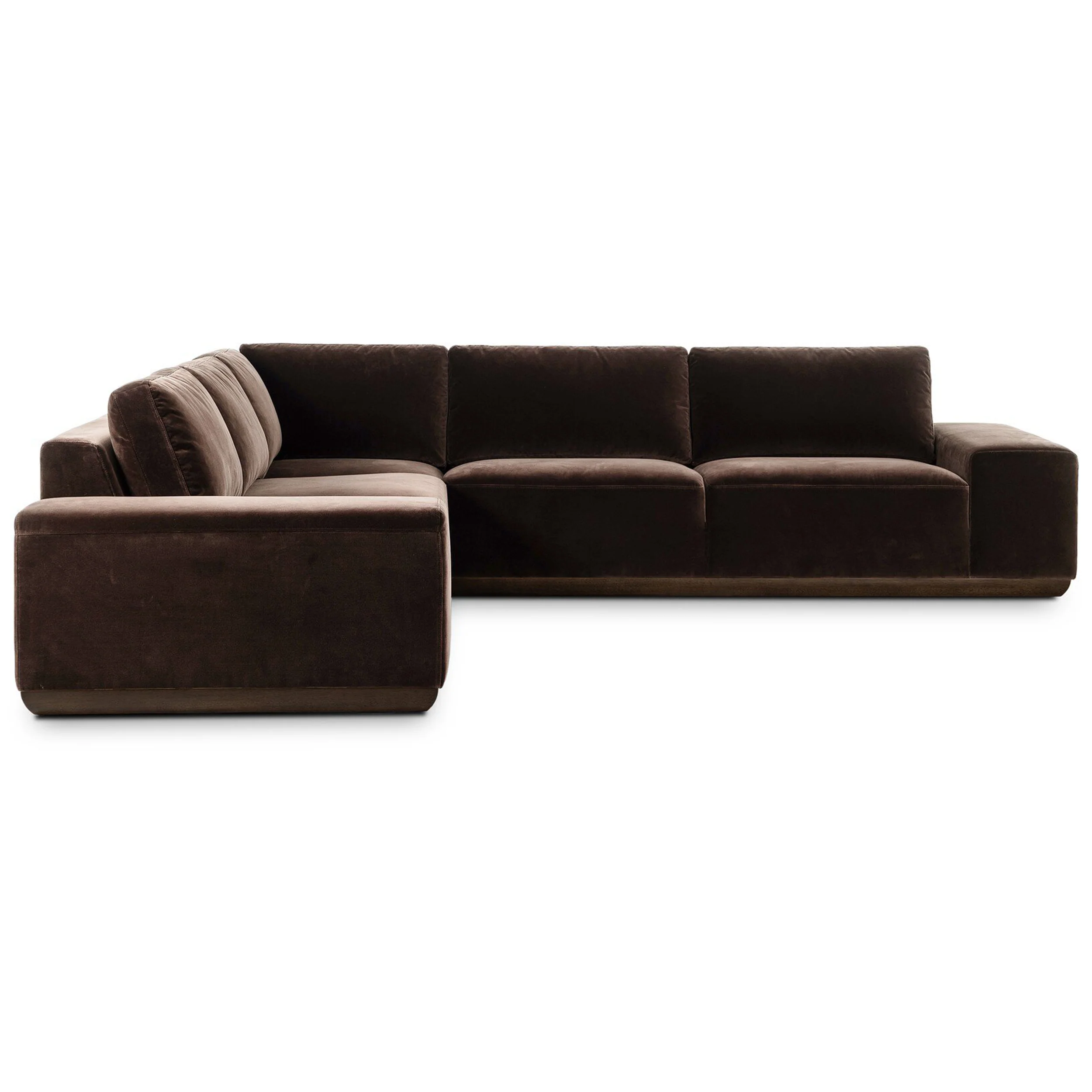 Isaiah 3 Piece Sectional, Surrey Cocoa by Four Hands