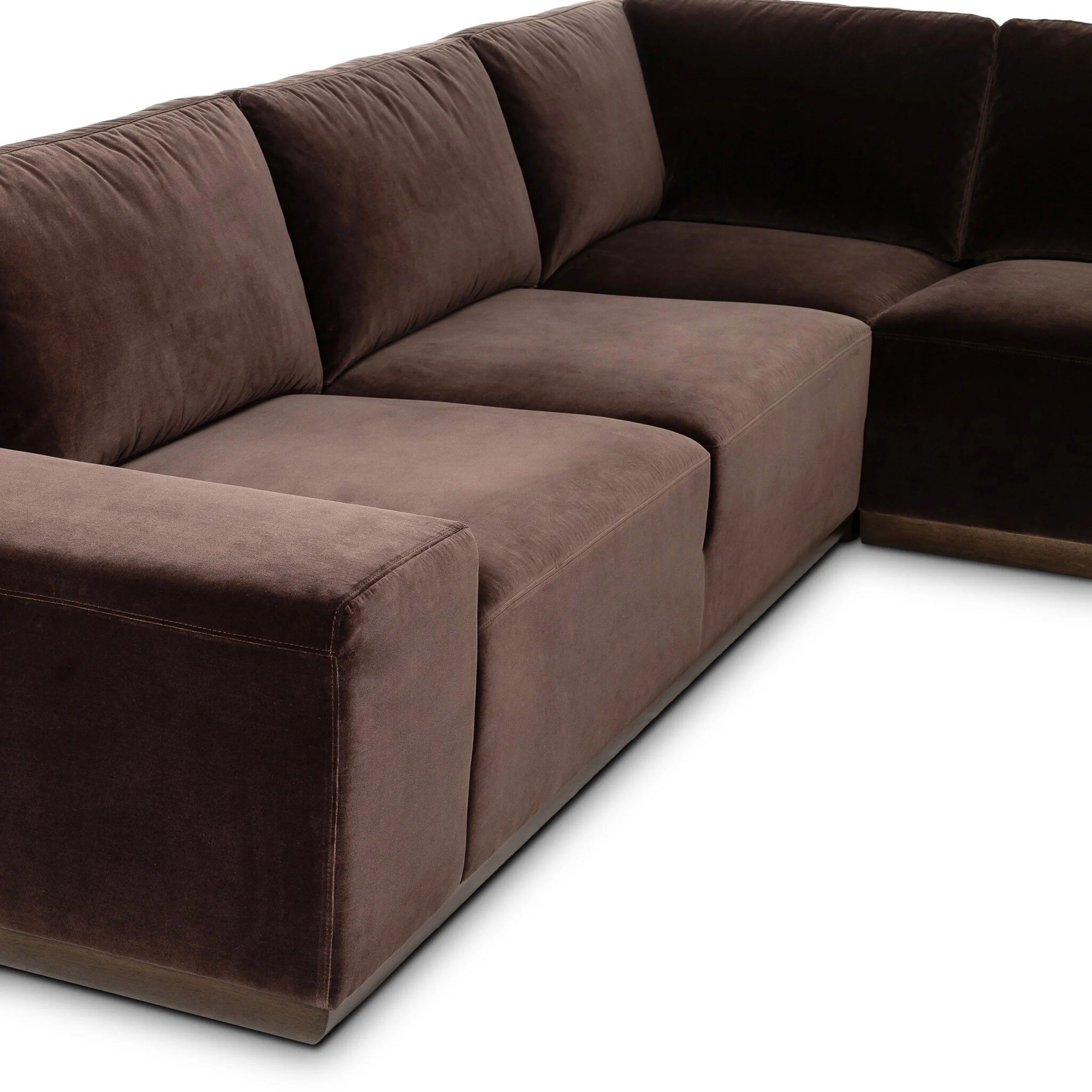 Isaiah 3 Piece Sectional, Surrey Cocoa by Four Hands - Image 4