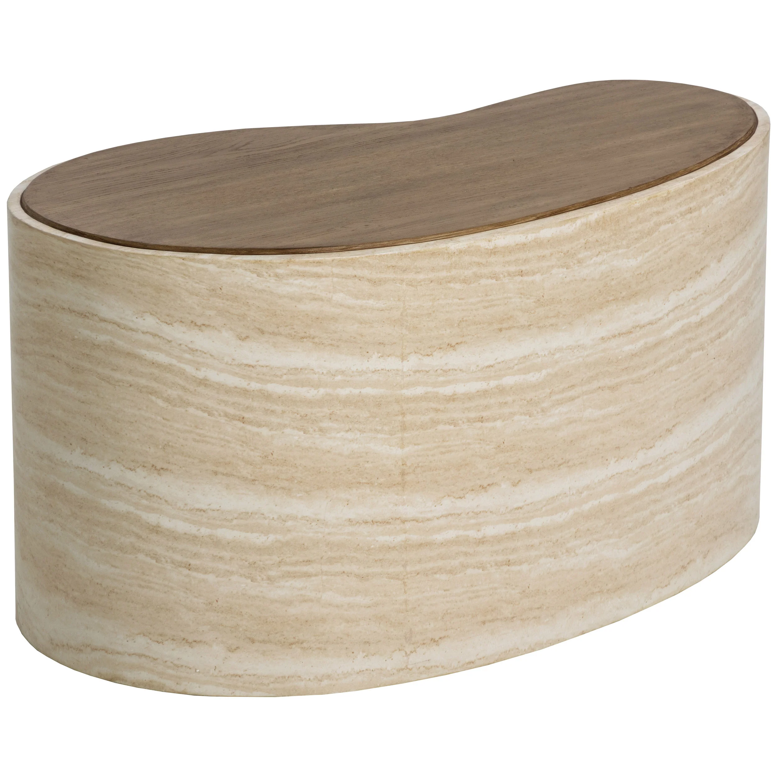 Ishiko Coffee Table, Travertine-Look - Image 6