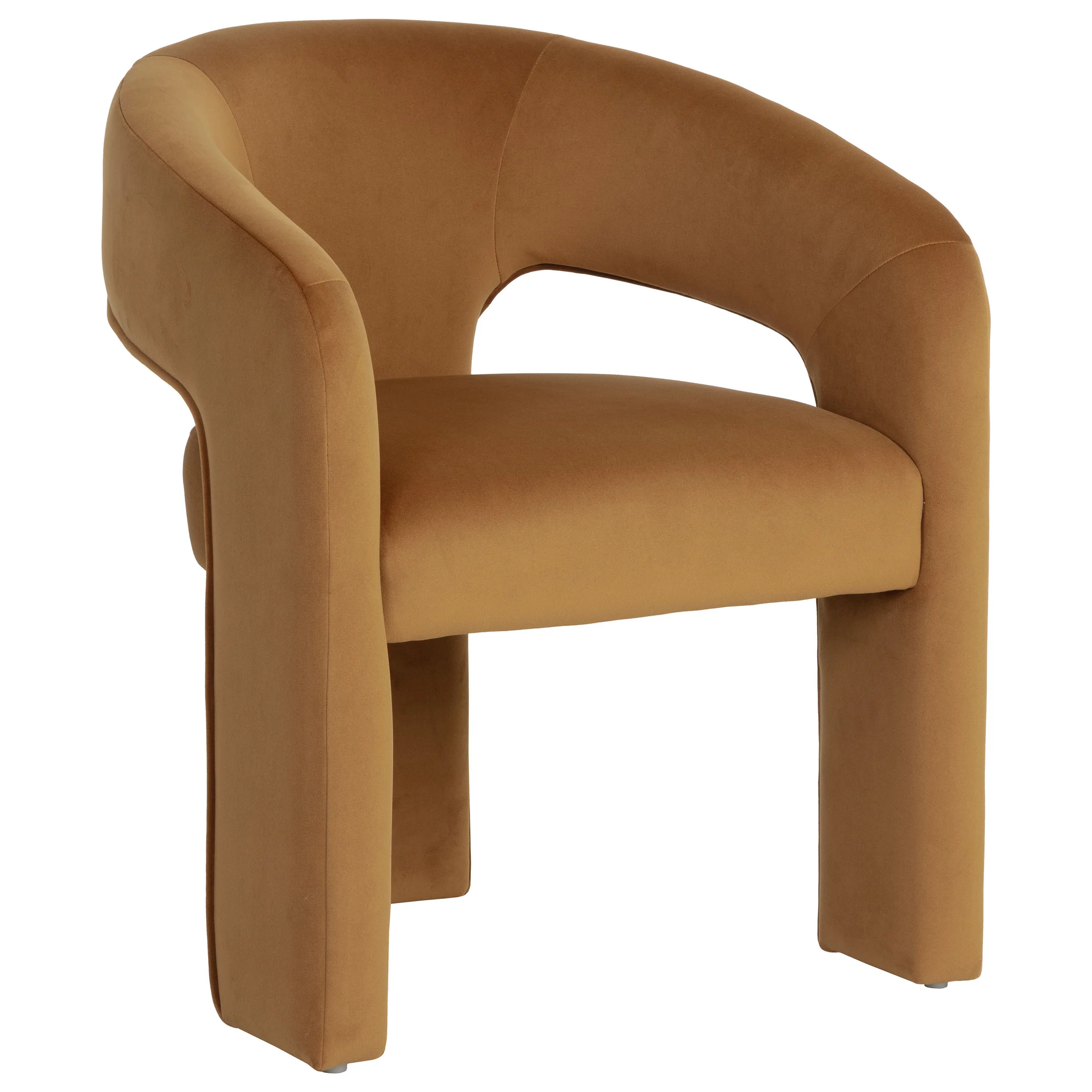 Isidore Dining Arm Chair, Meg Gold, Set of 2