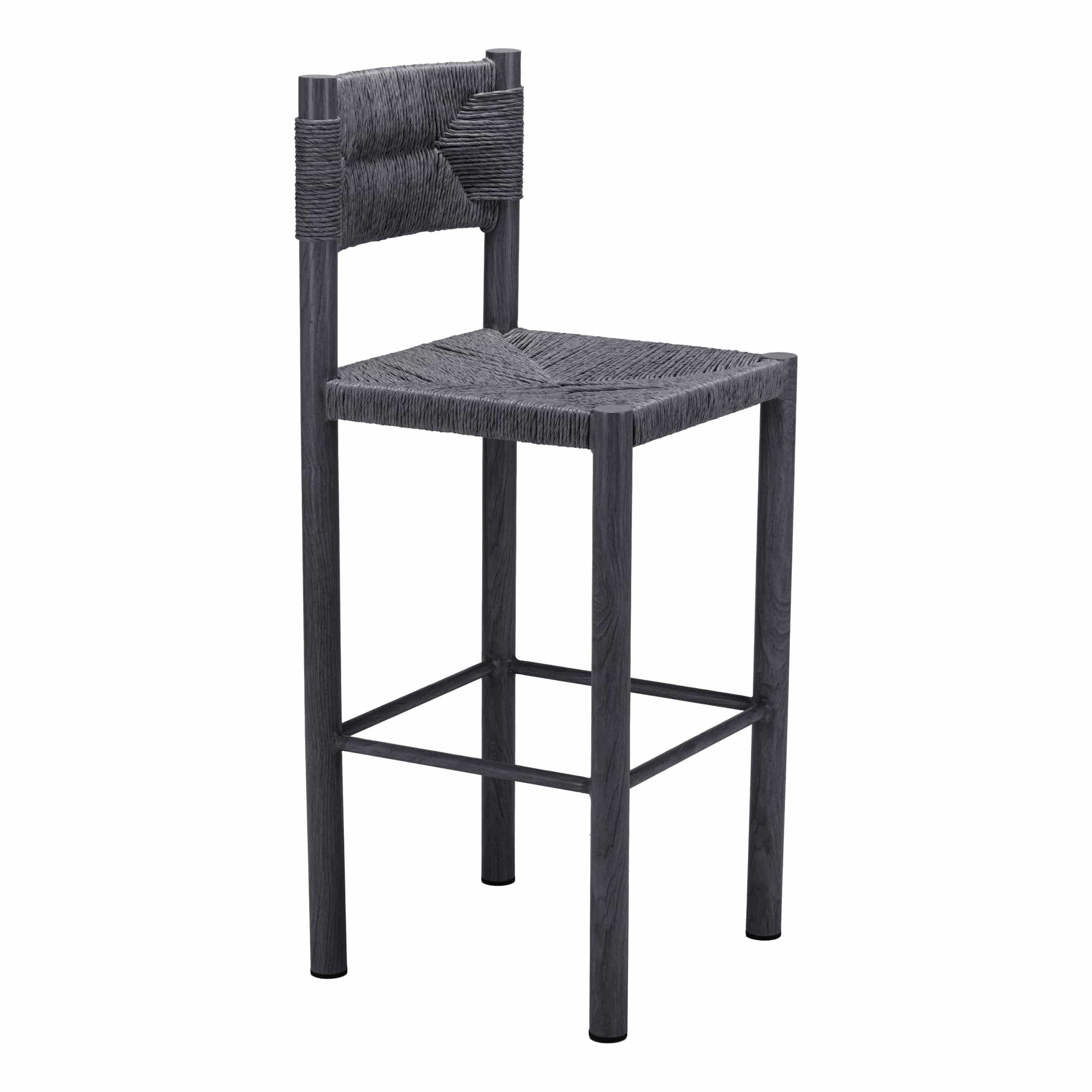 Iska Barstool, Black, Set of 2