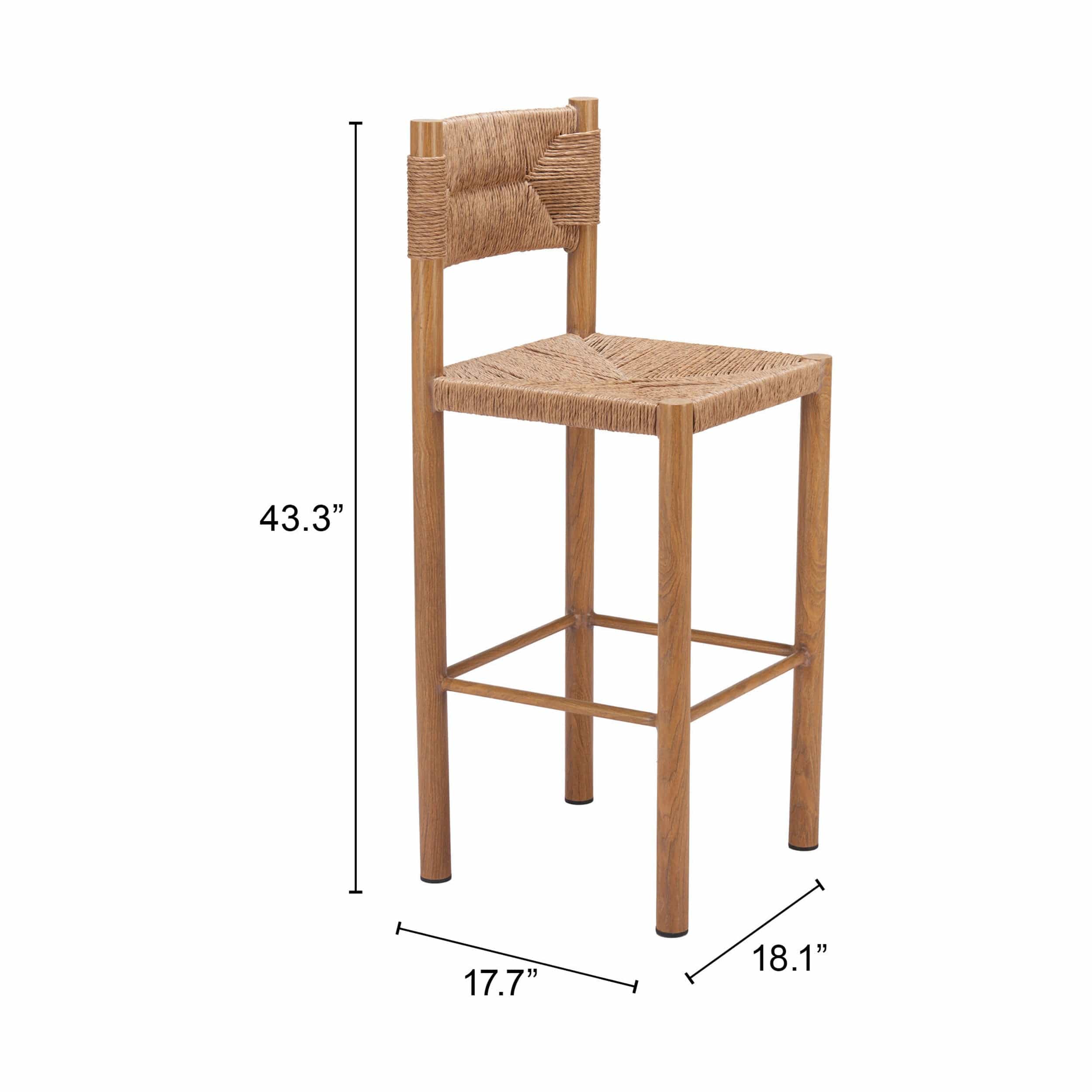Iska Barstool, Natural, Set of 2 - Image 8