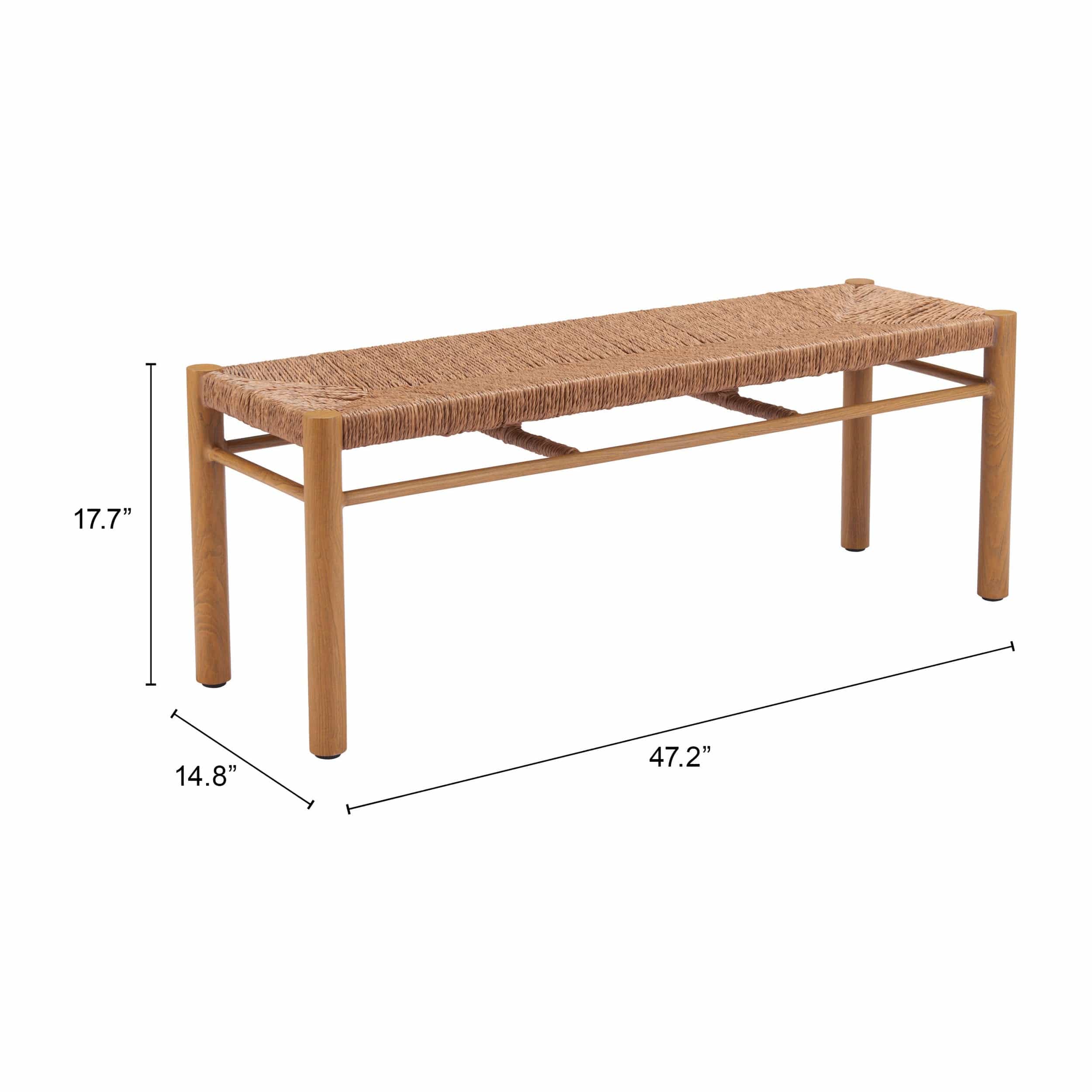 Iska Bench, Natural - Image 7