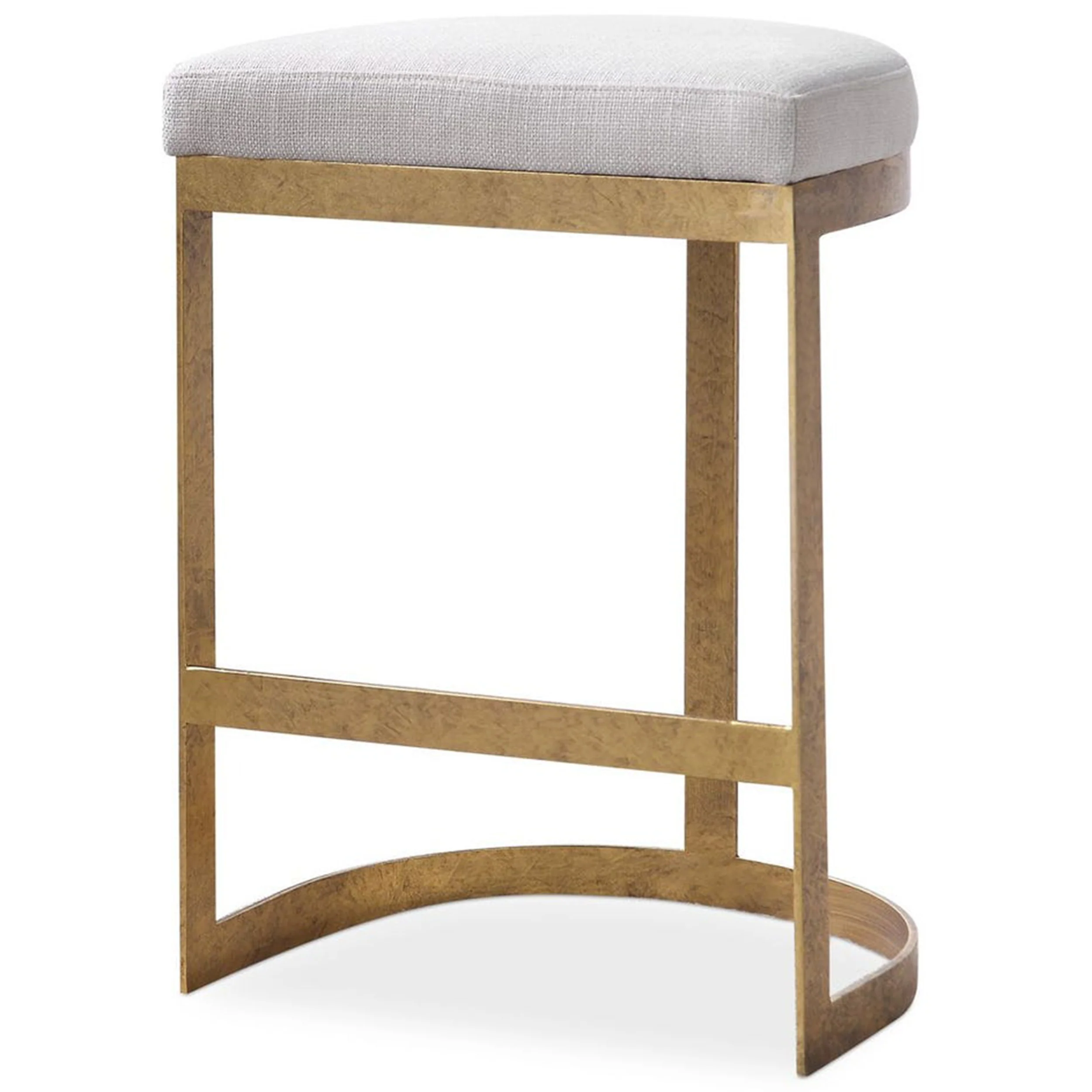 Ivanna Counter Stool, Gold - Beige