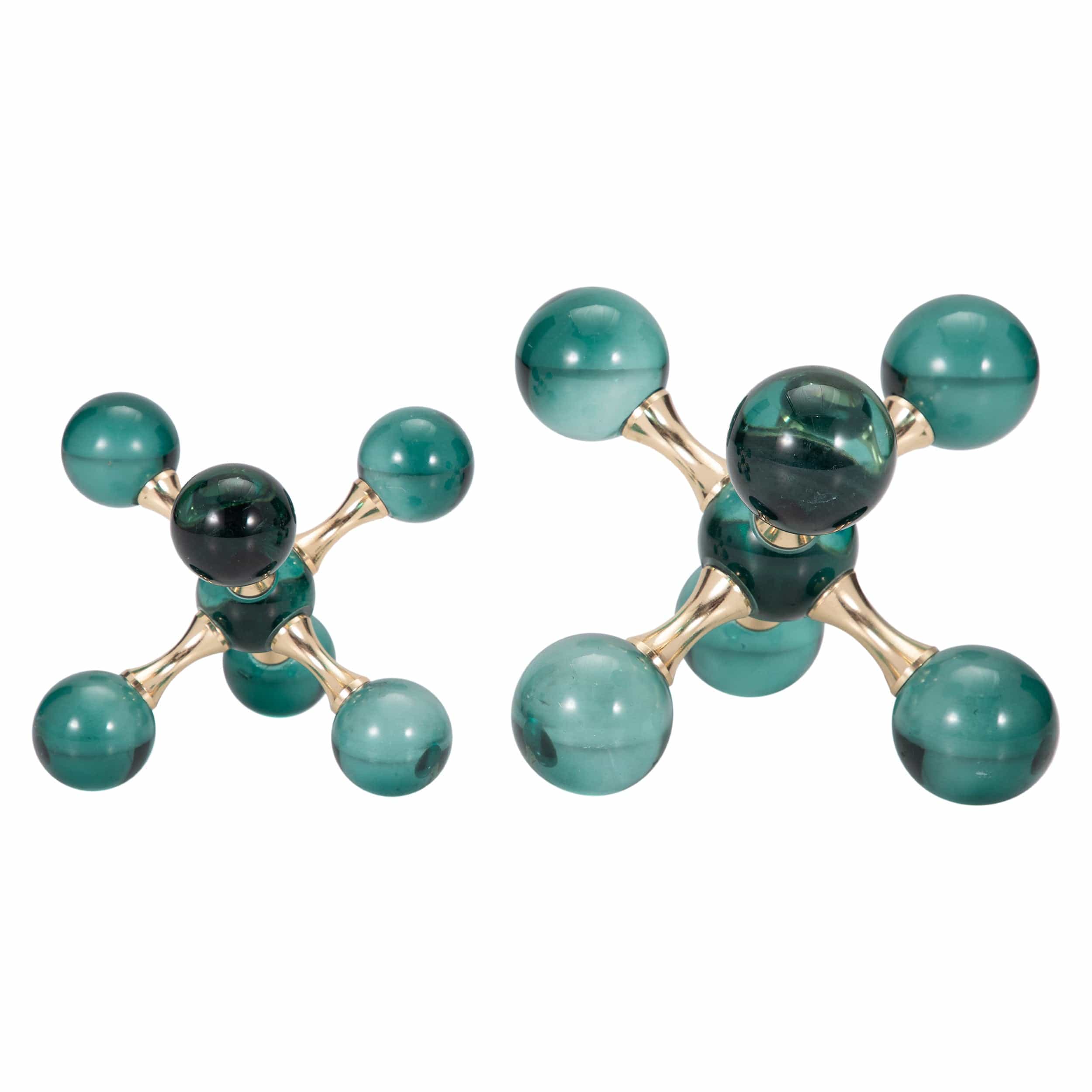 Jack Bookends, Green, Set of 2 - Image 2