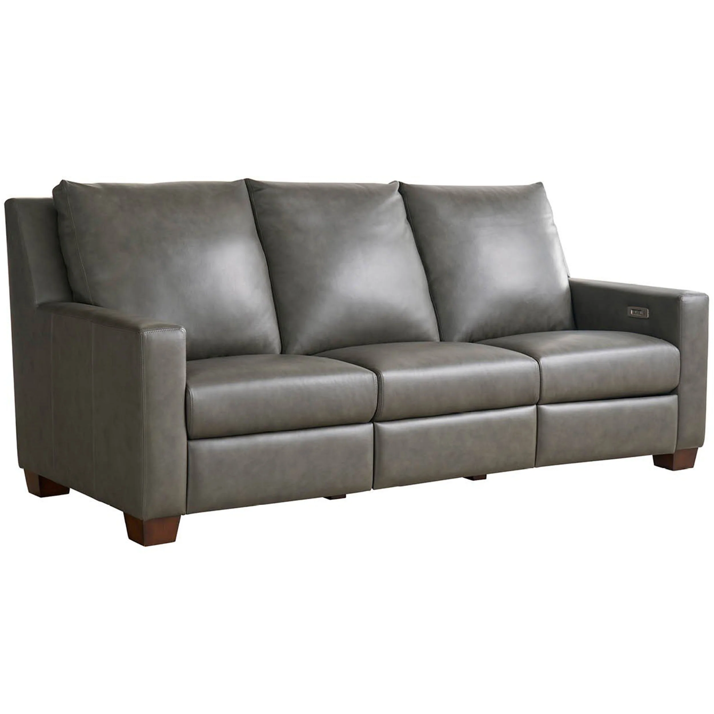 Jackson Leather Power Motion Sofa, Aline Anthracite - Image 2