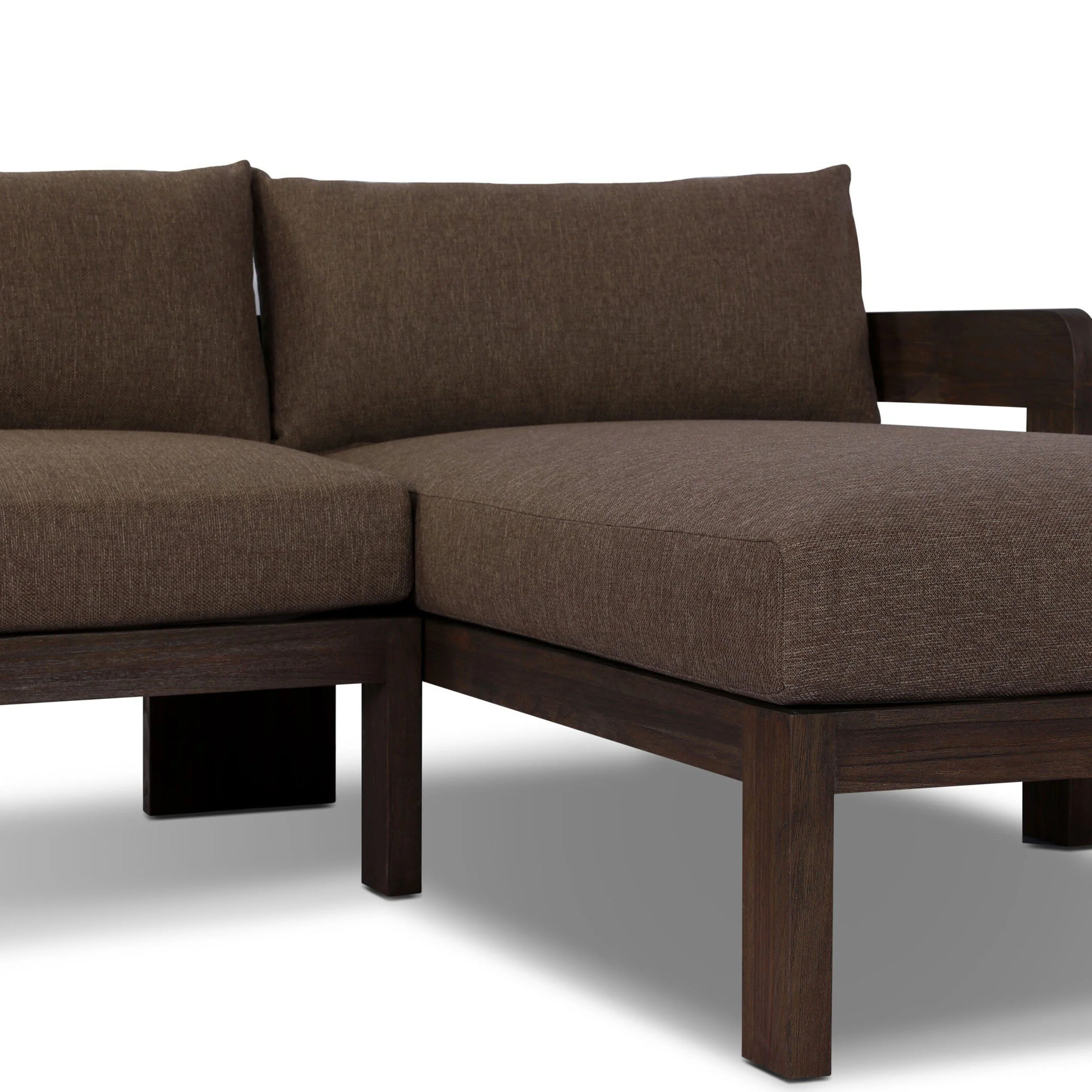 Jackson Outdoor 2 Piece Sectional, Ellor Brown by Four Hands - Image 12