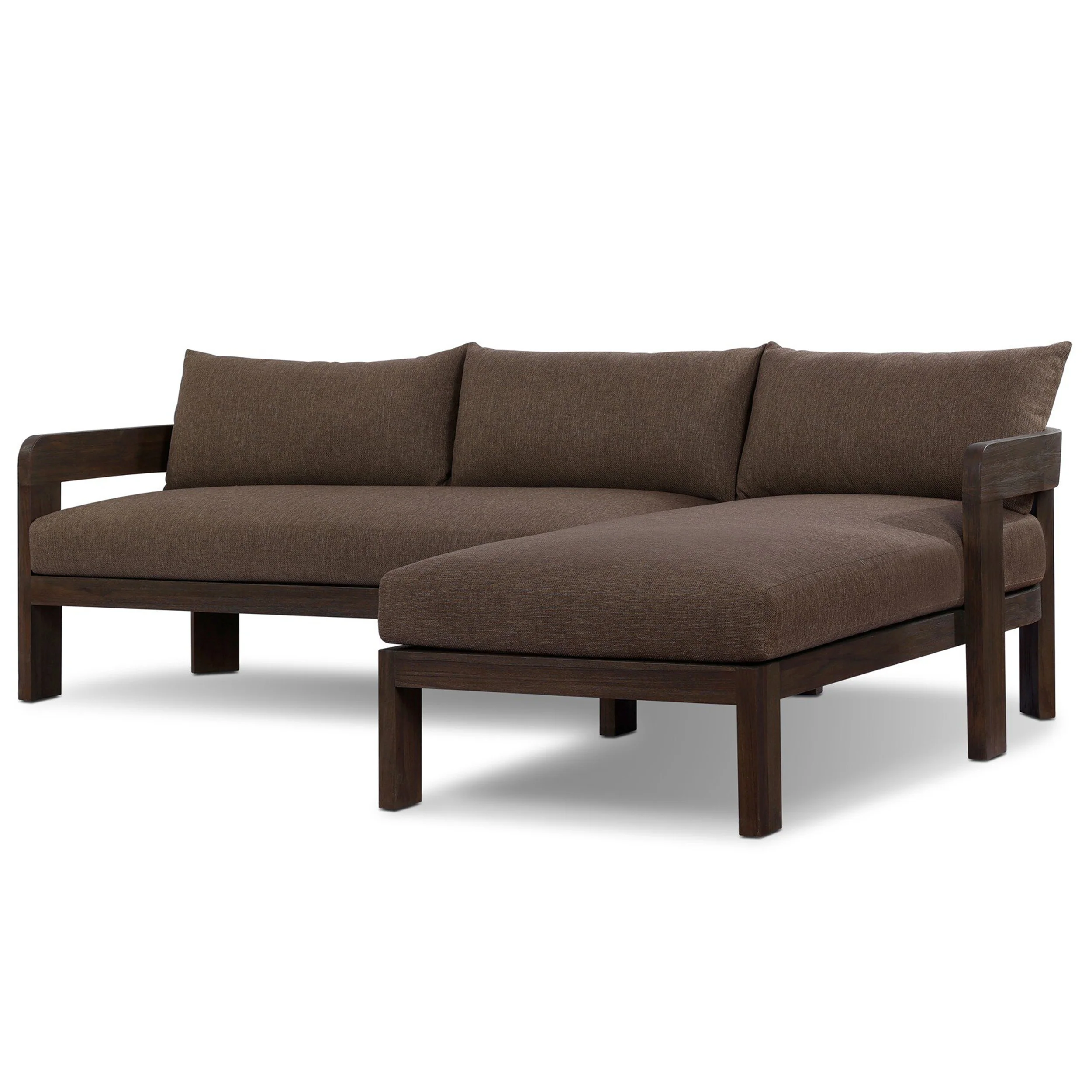 Jackson Outdoor 2 Piece Sectional, Ellor Brown by Four Hands - Image 9