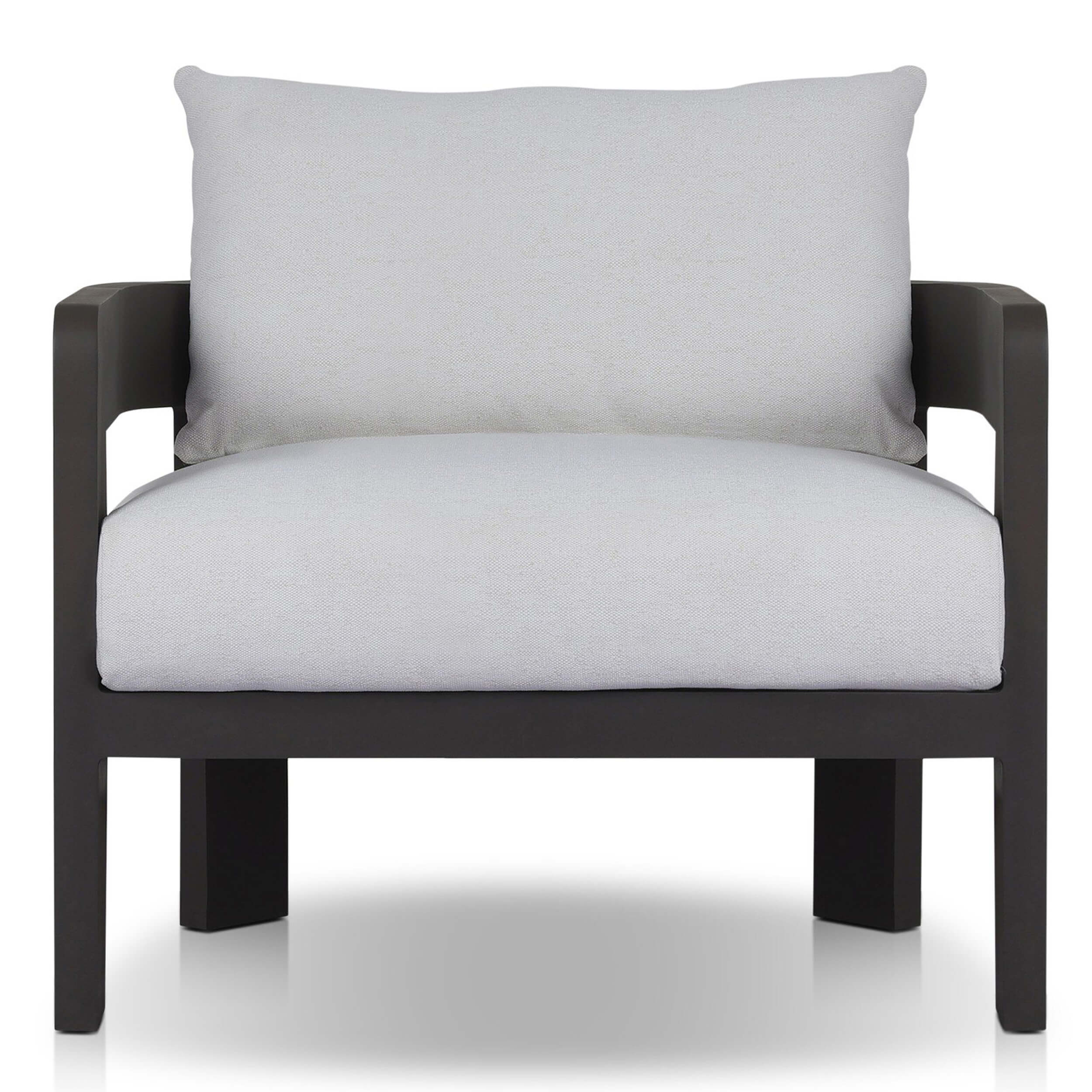 Jackson Outdoor Metal Chair, Alessi Linen by Four Hands - Image 2