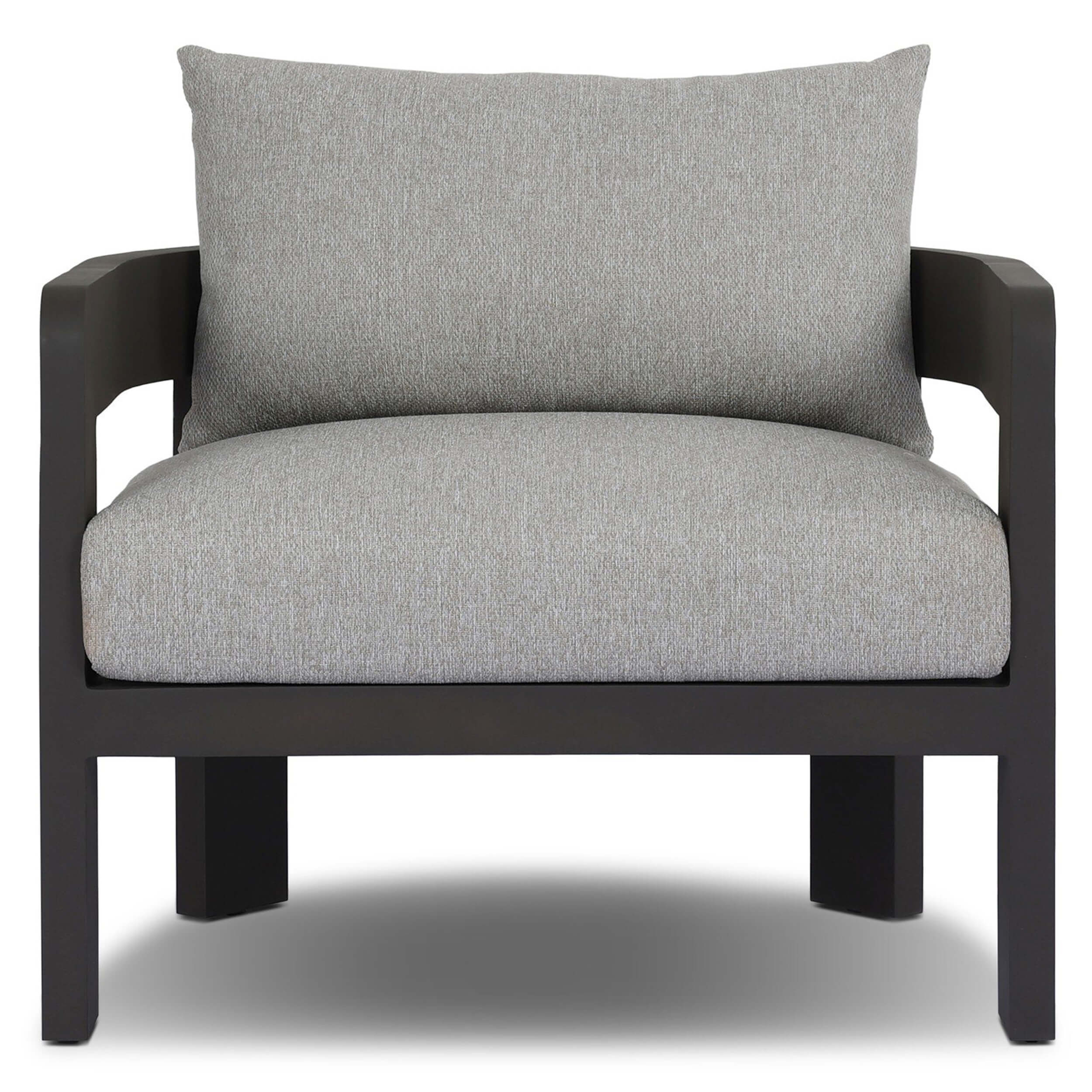 Jackson Outdoor Metal Chair, Concha Fog by Four Hands - Image 2