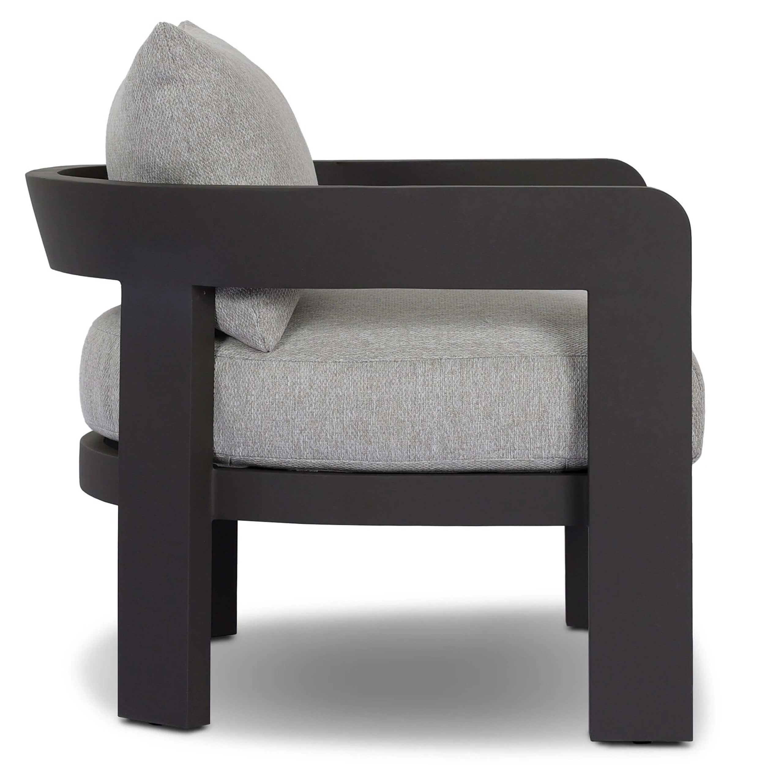 Jackson Outdoor Metal Chair, Concha Fog by Four Hands - Image 3