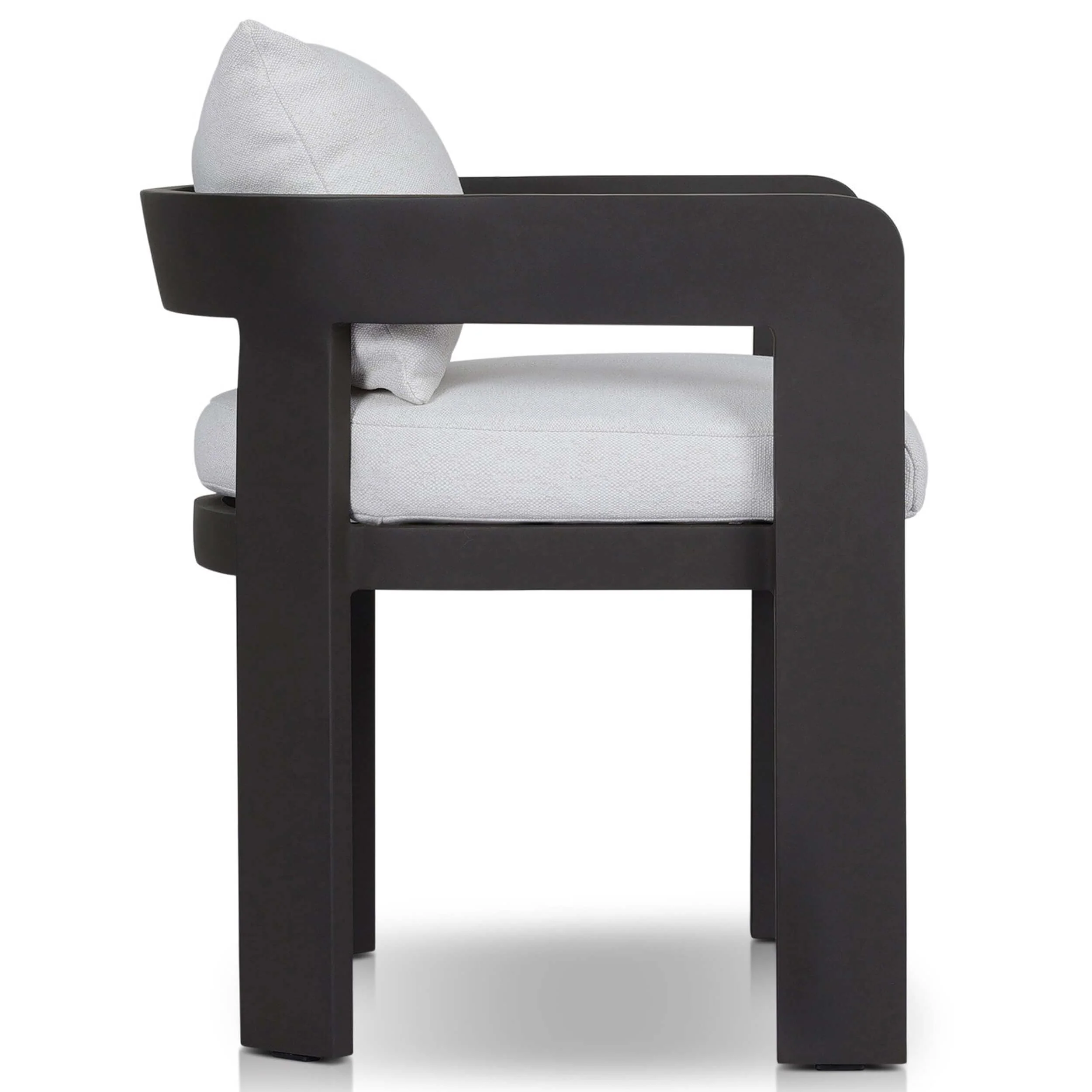 Jackson Outdoor Metal Dining Chair, Concha Fog, Set of 2 by Four Hands - Image 3