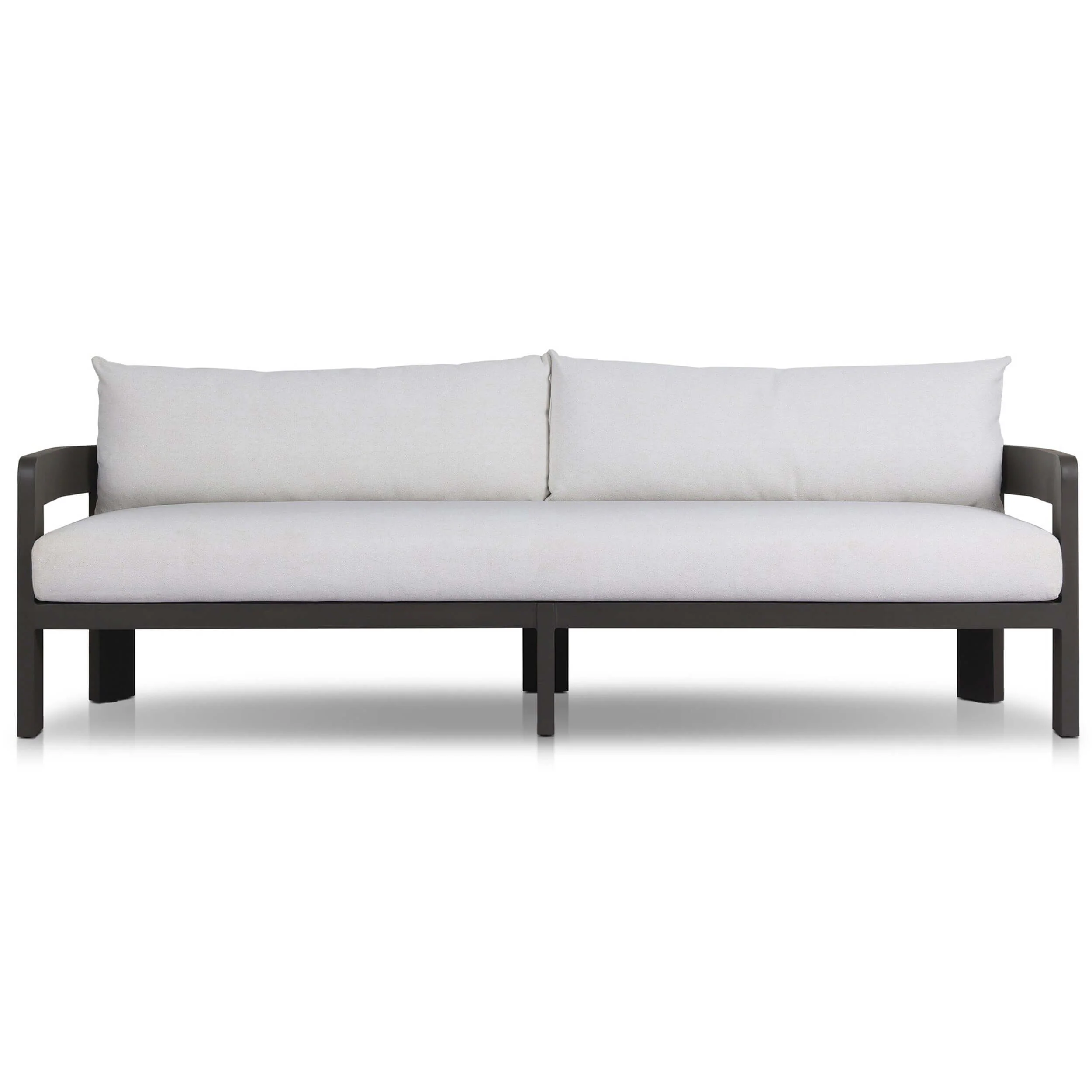 Jackson Outdoor Metal Sofa, Concha Fog by Four Hands