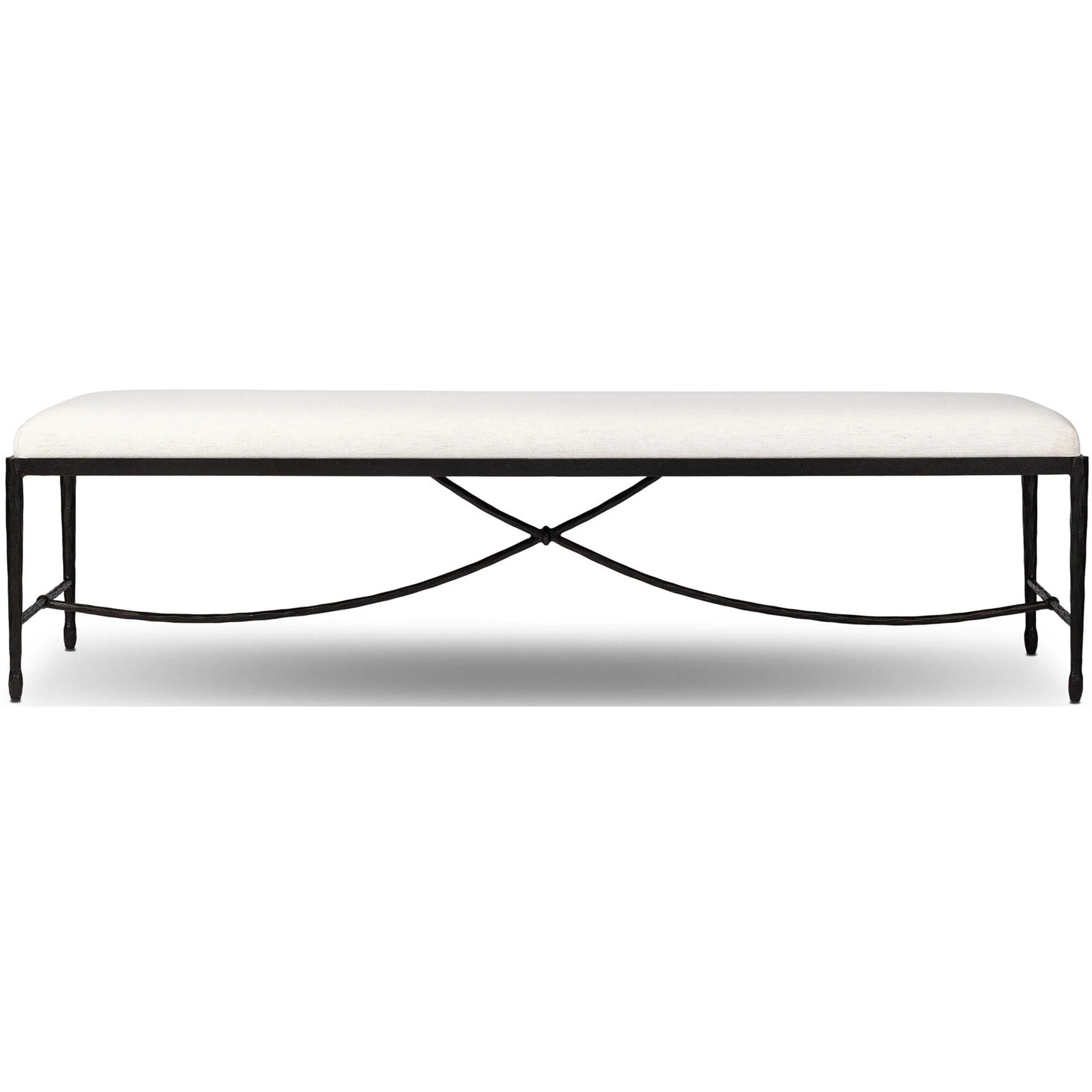 Jade Bench, Nomad Snow by Four Hands - Image 2