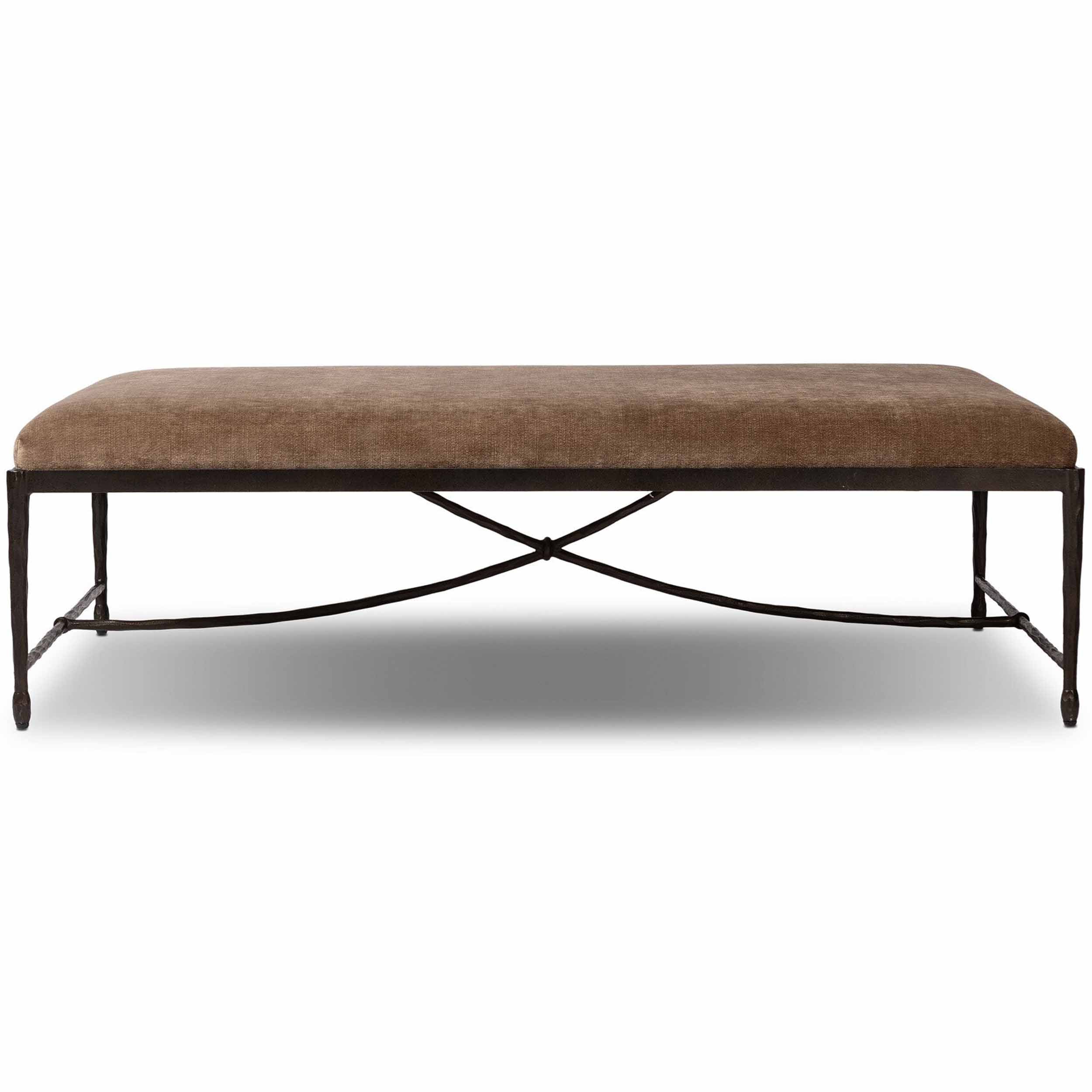Jade Cocktail Ottoman, Altair Mushroom by Four Hands - Image 2