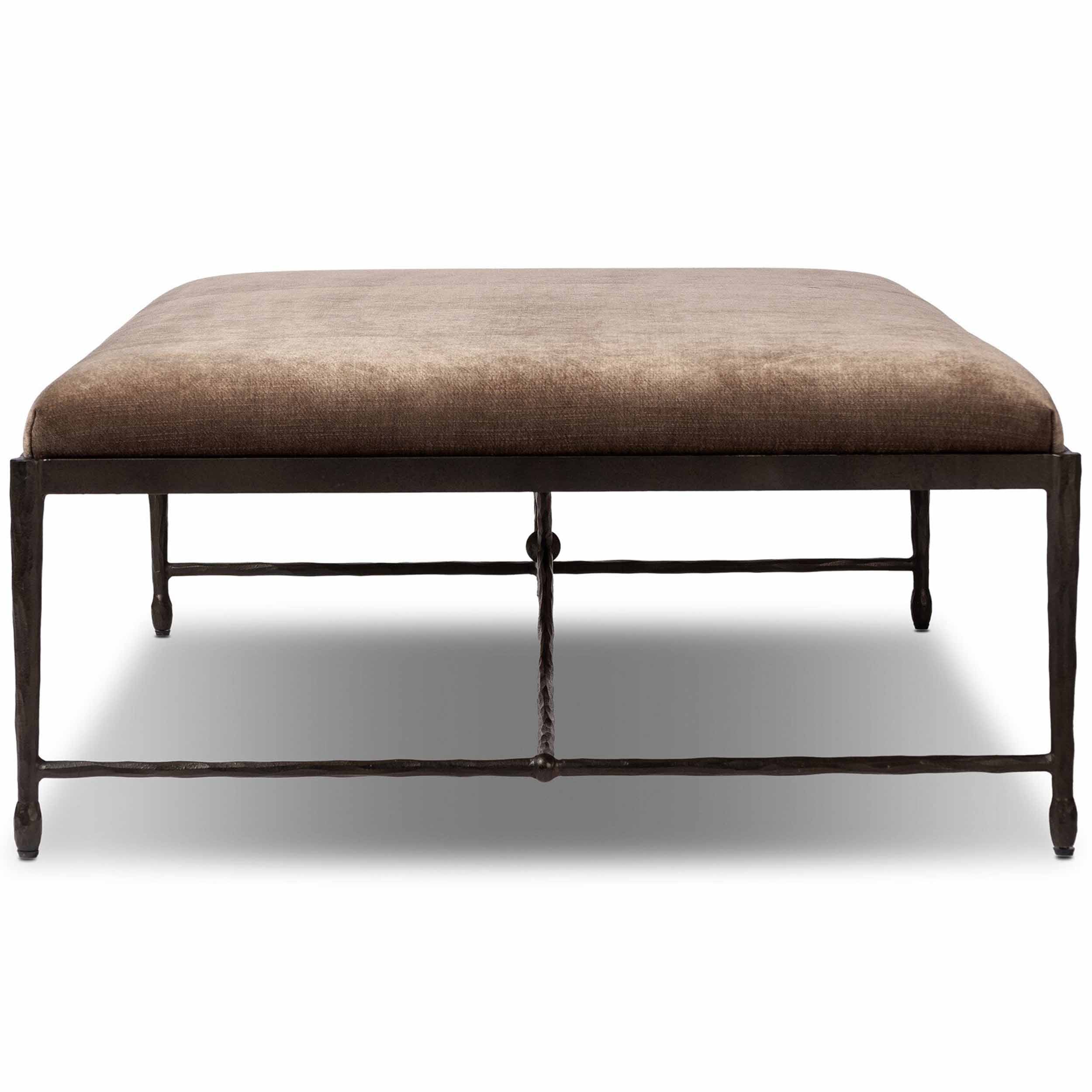 Jade Cocktail Ottoman, Altair Mushroom by Four Hands - Image 3