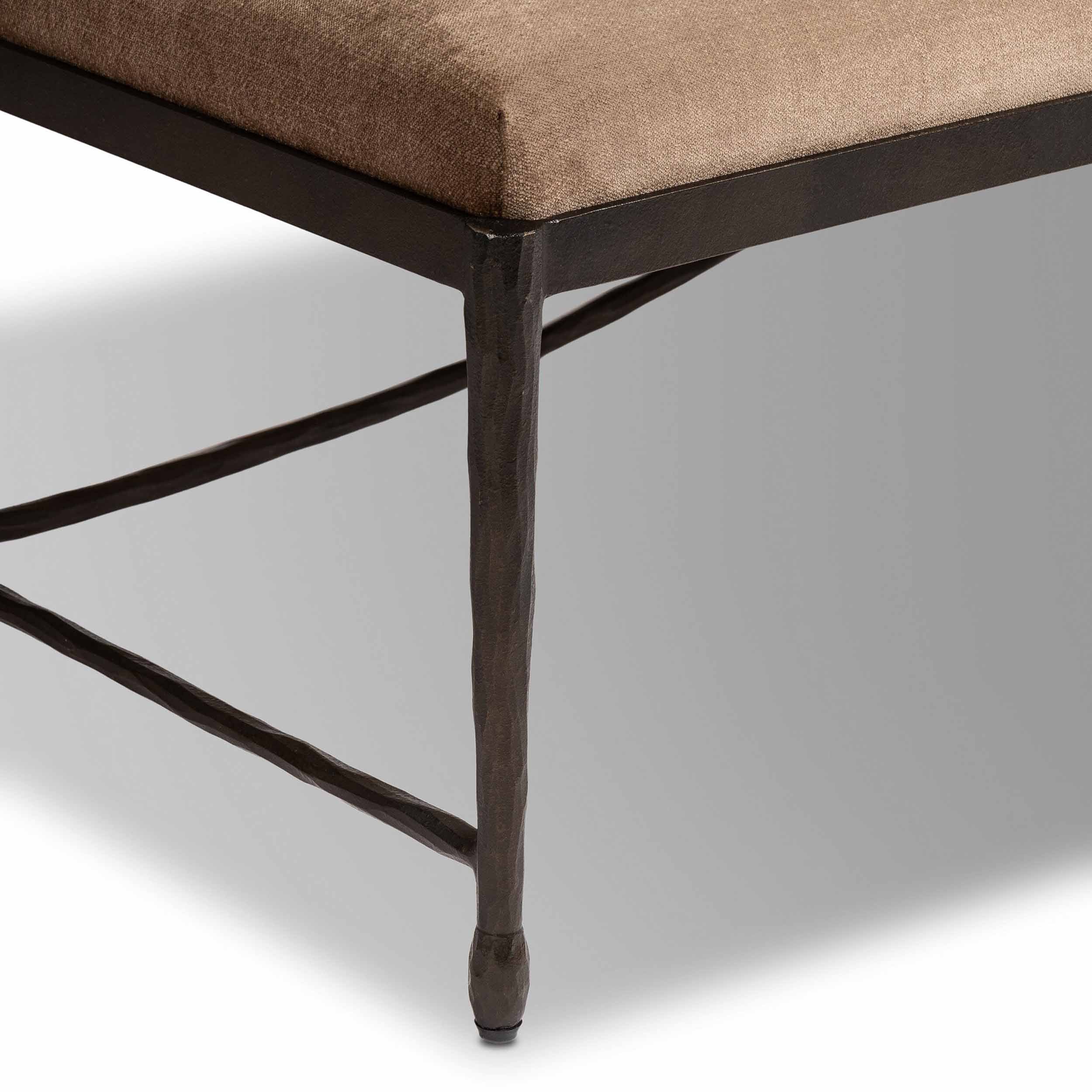 Jade Cocktail Ottoman, Altair Mushroom by Four Hands - Image 5