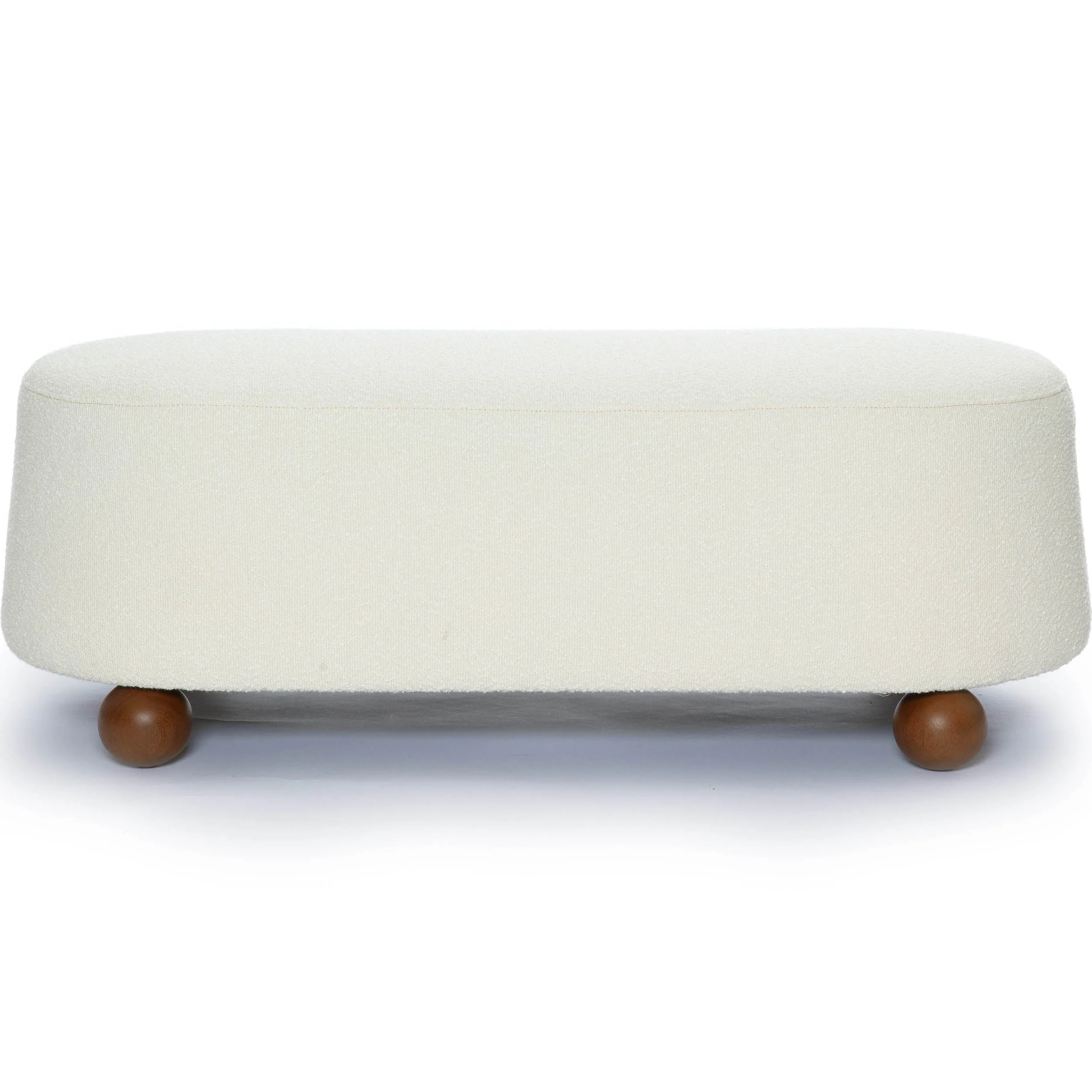 Jaine Ottoman, Cream - Image 2