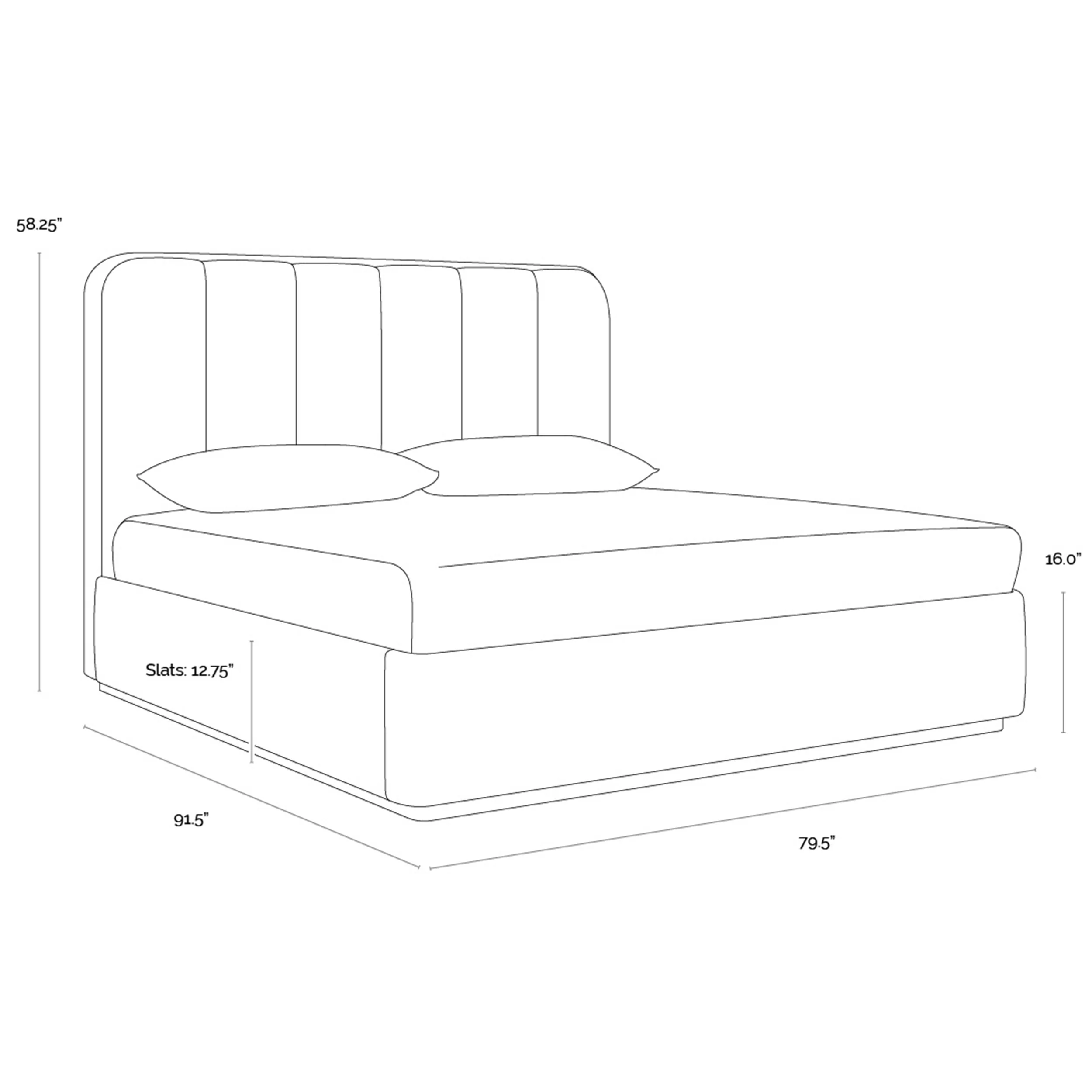 Jamile King Bed, Miliken Cognac - Image 4
