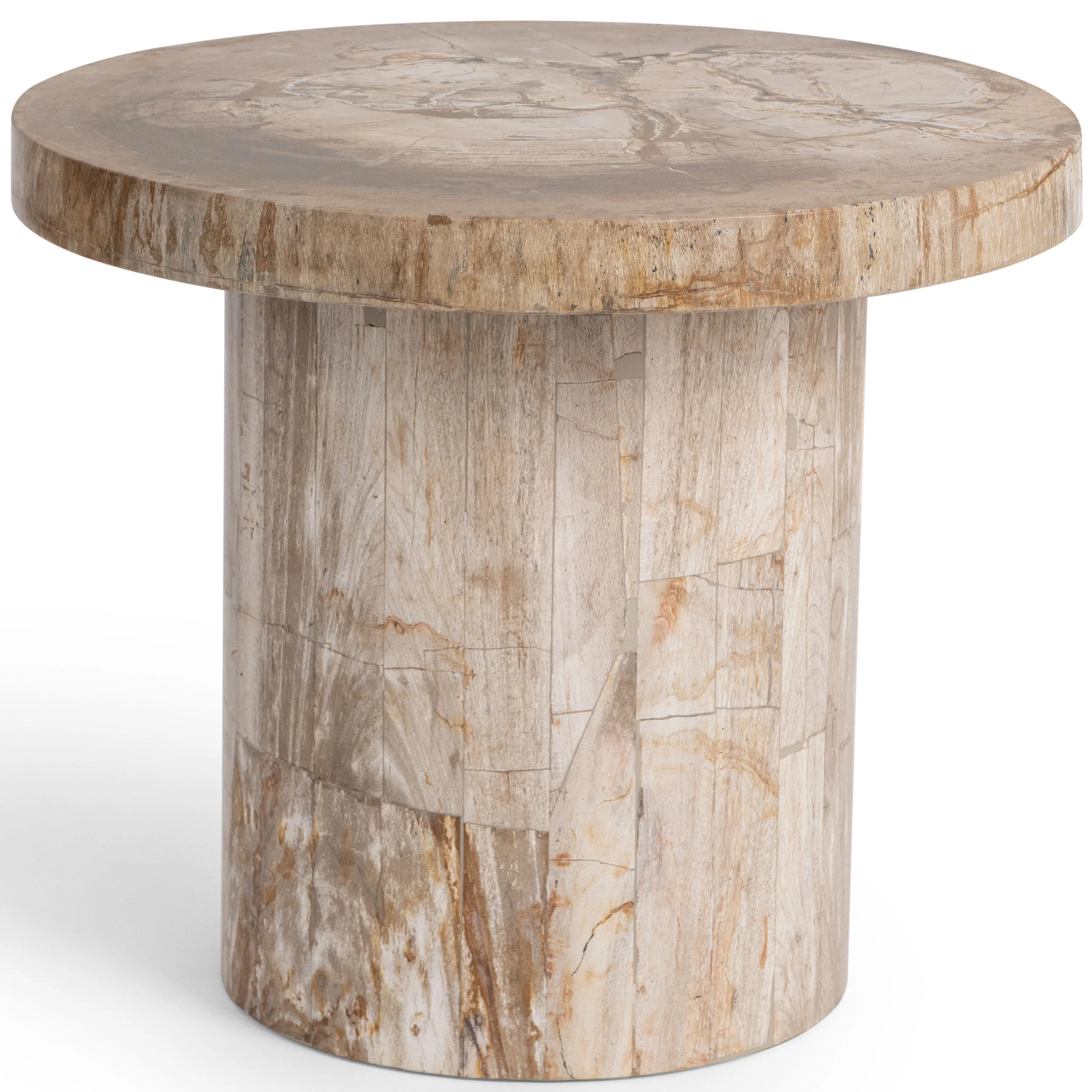 Janelle Round Accent Table, Sepia Vein - Image 5