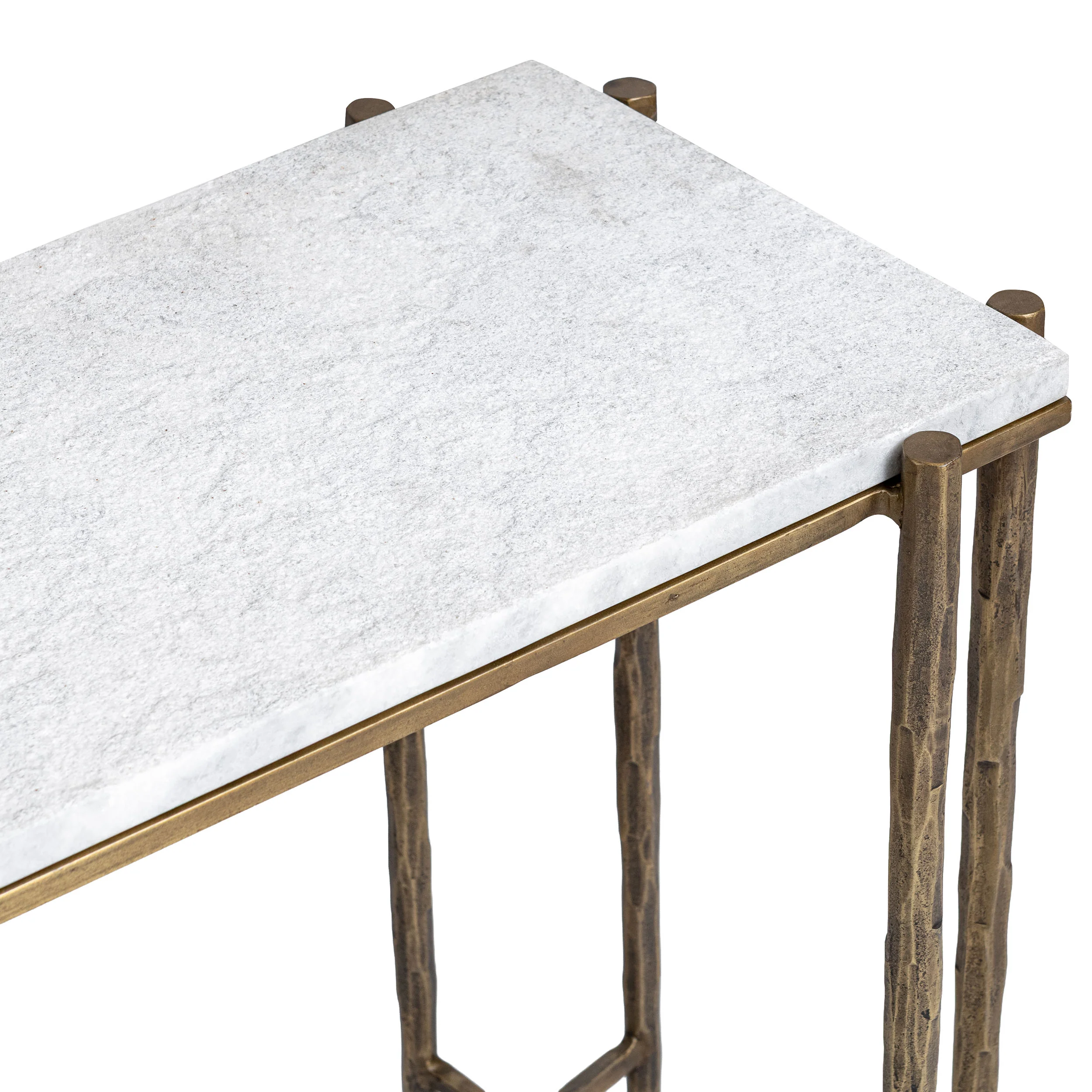Jasmine Console Table, Moonstone White - Image 4