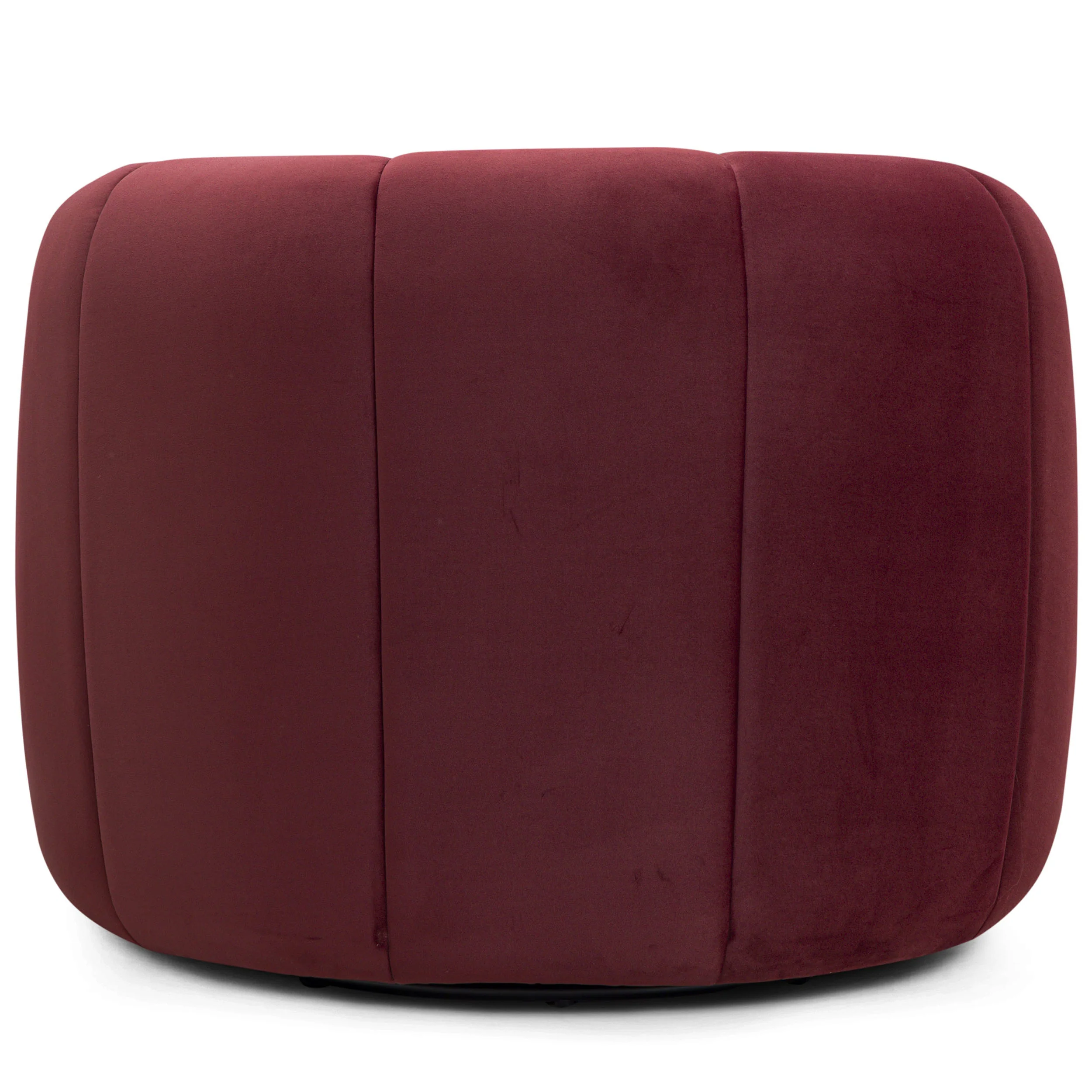 Jasmine Velvet Swivel Accent Chair, Berry Red - Image 4