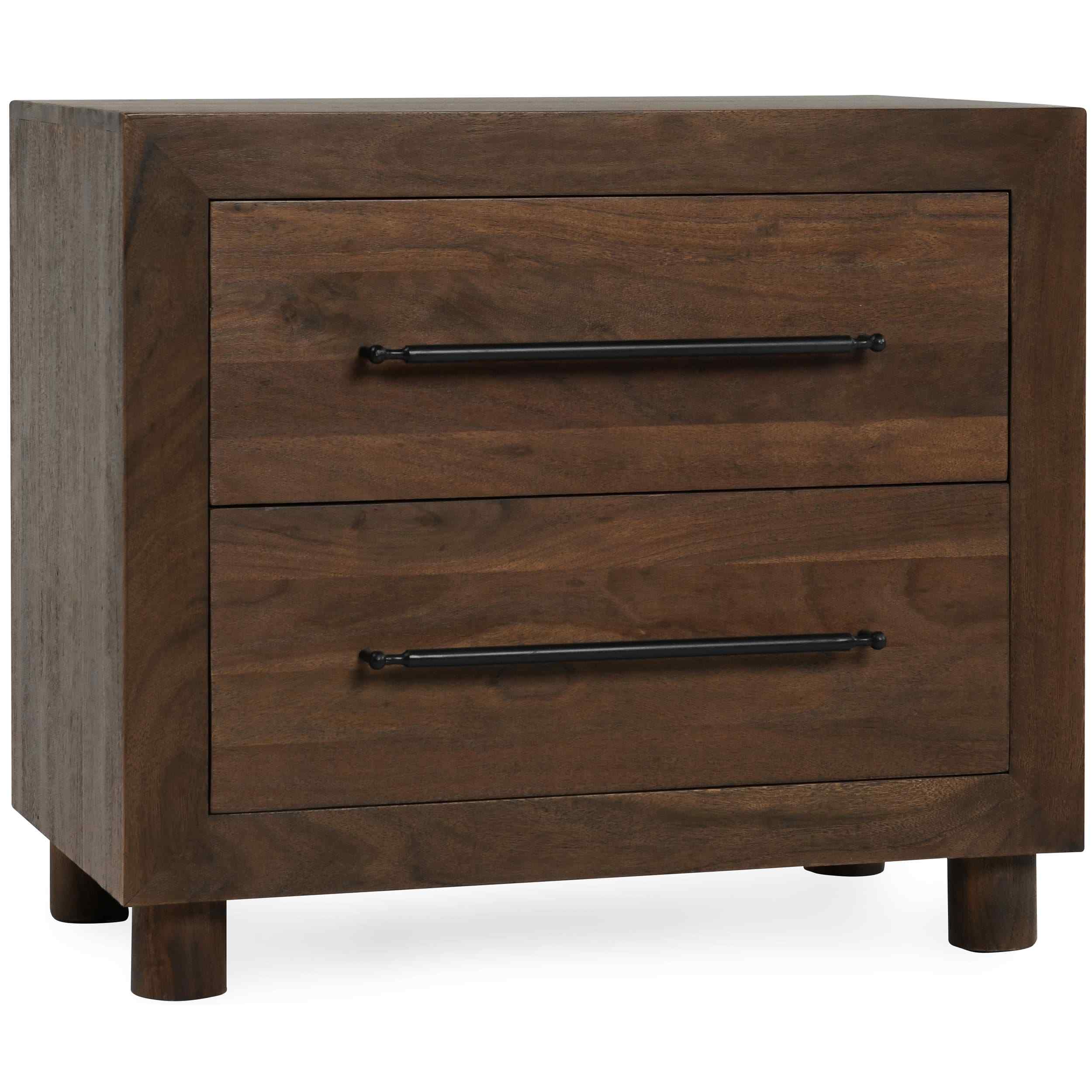 Jaxon 2 Drawer Nightstand, Harvest Brown
