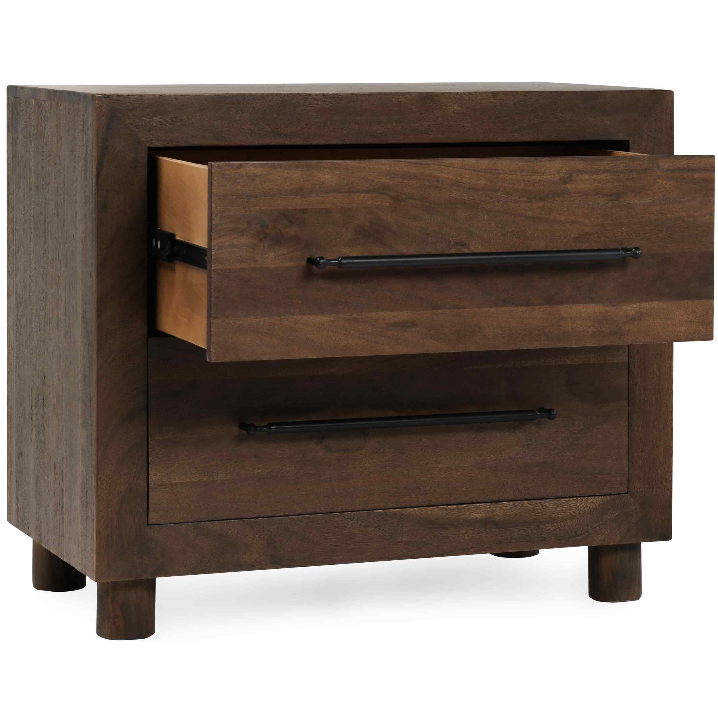 Jaxon 2 Drawer Nightstand, Harvest Brown - Image 4