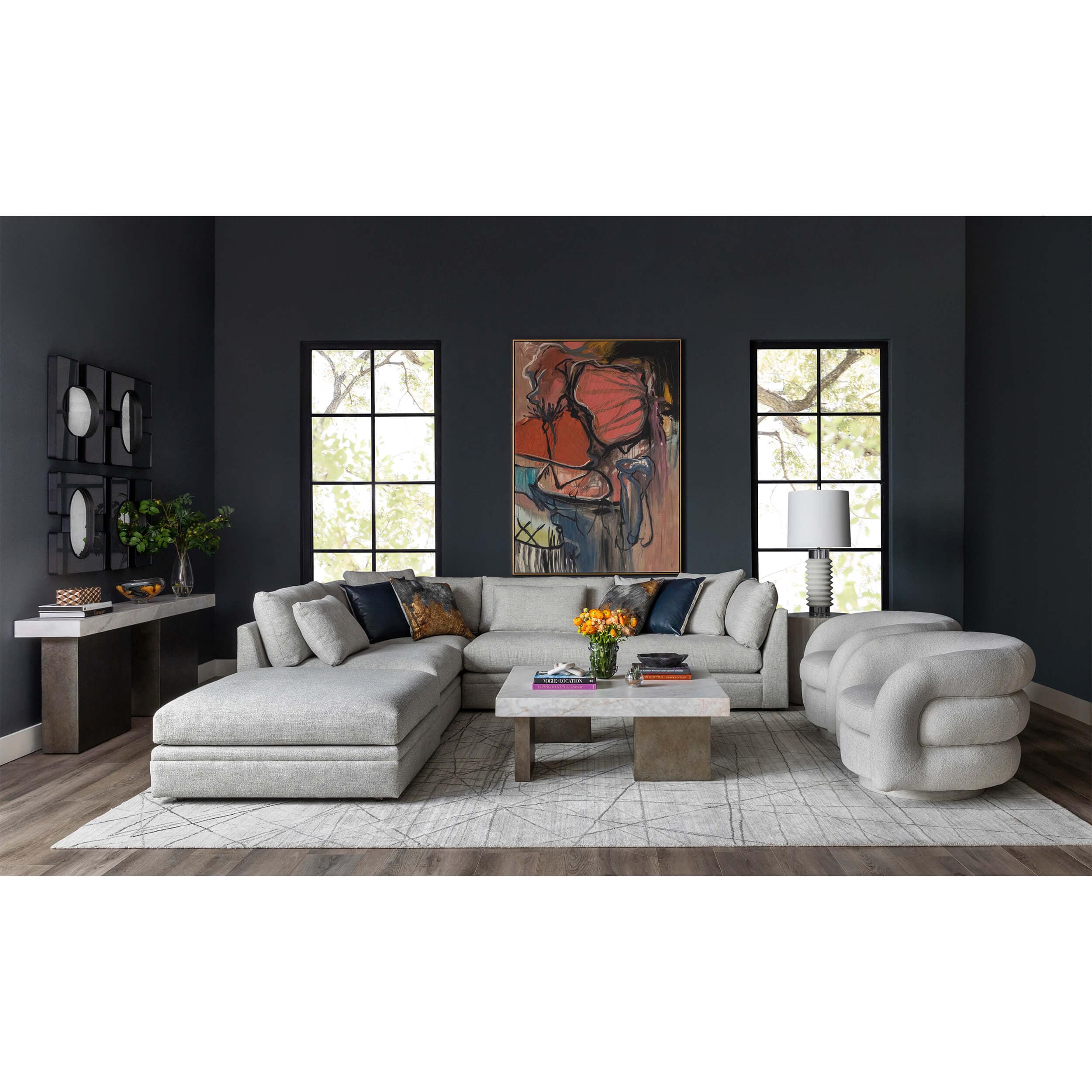 Jaxon Sectional, Tempt Fog - Image 5