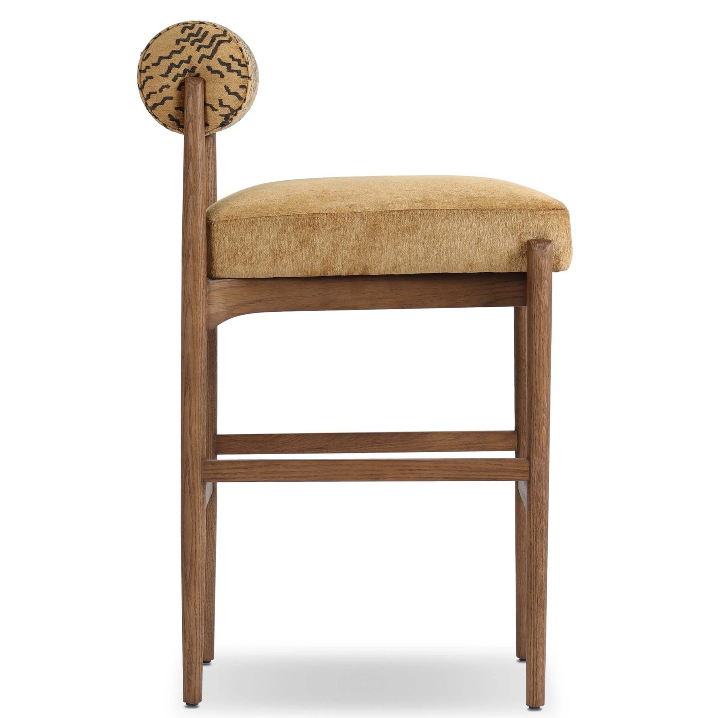 Jazelle Bar & Counter Stool, Dharma Ochre by Four Hands - Image 9